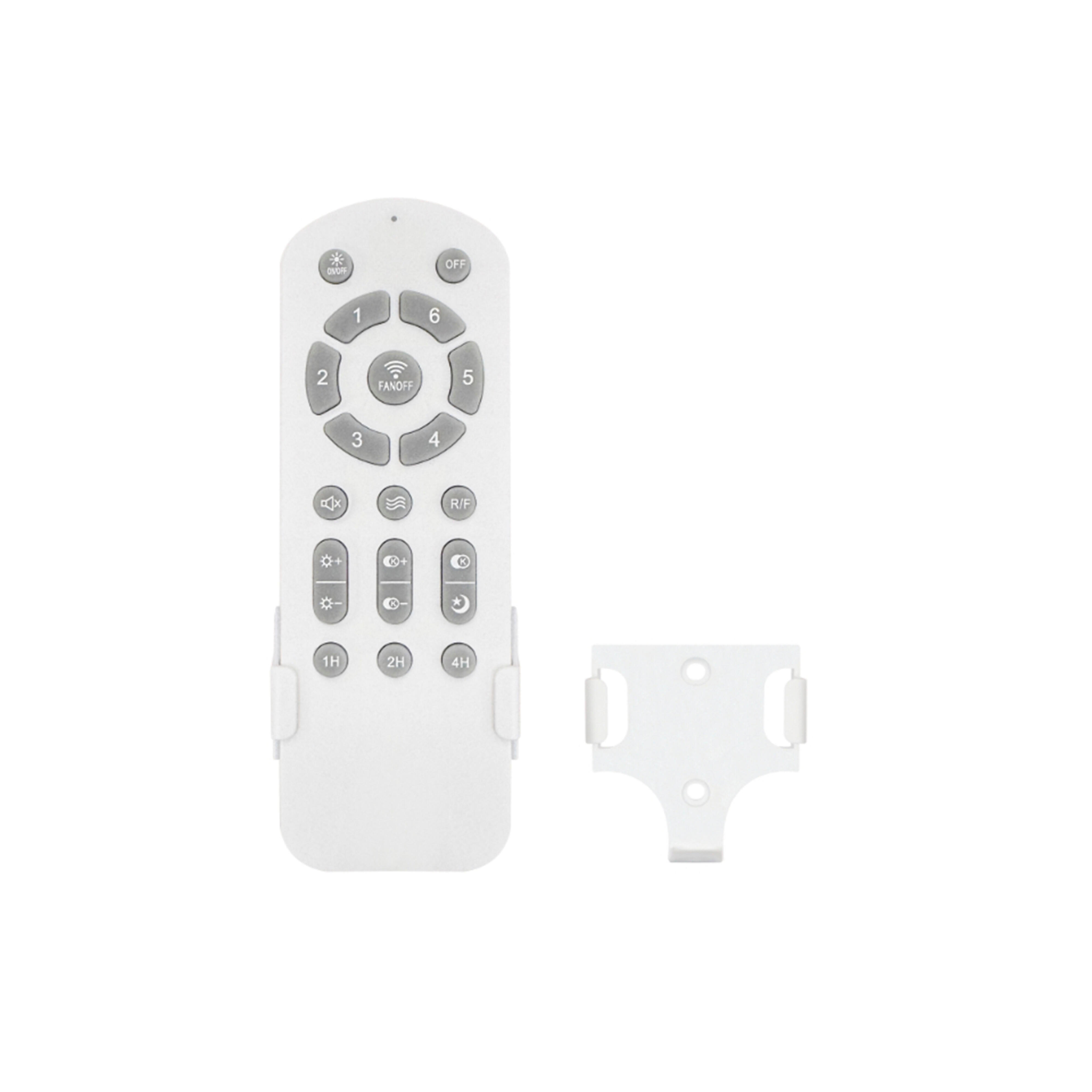 Ventilador de techo con luz silencioso DC 15W con mando ø93 cm Ninja CRISTAL RECORD blanco luz CCT 3 aspas retráctiles tipo lámpara| 6 velocidades| modo verano/invierno| temporizador| brisa| recomendado para <13m² - 3