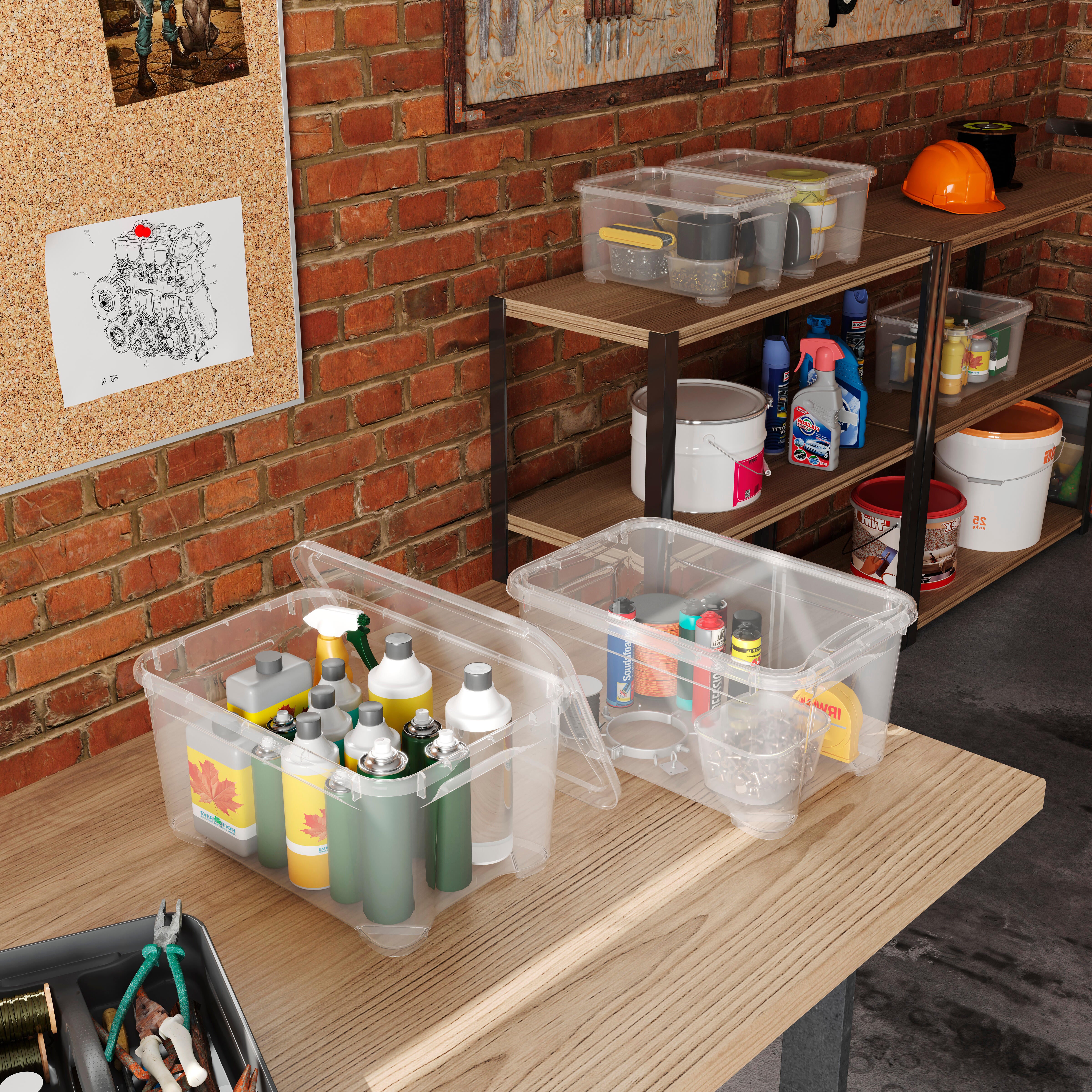 Scatola T Box 5 pezzi assortiti L 38 x H 26.5 x P 28.5 cm trasparente 5 pezzi - 11