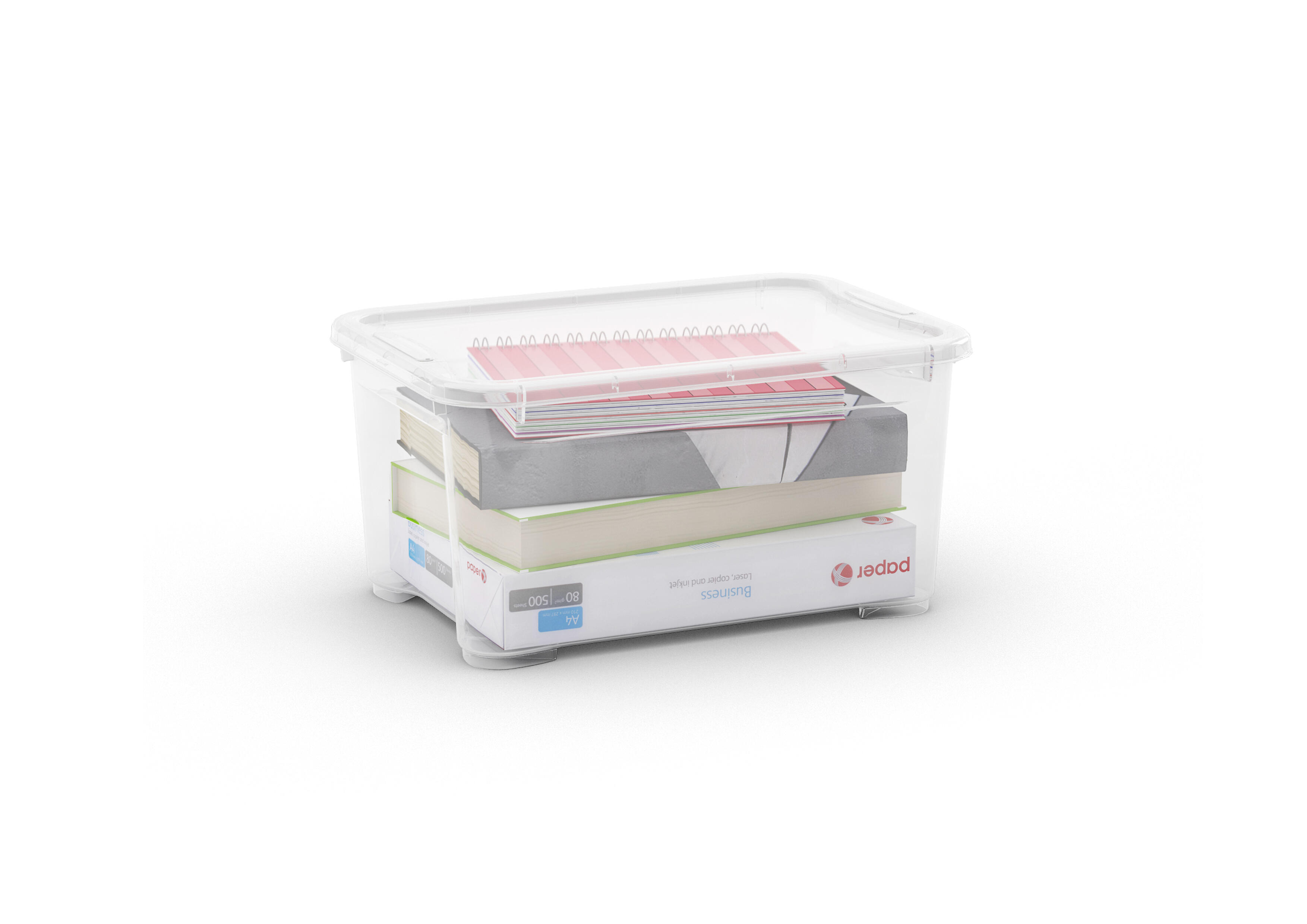 Scatola T Box 5 pezzi assortiti L 38 x H 26.5 x P 28.5 cm trasparente 5 pezzi - 6