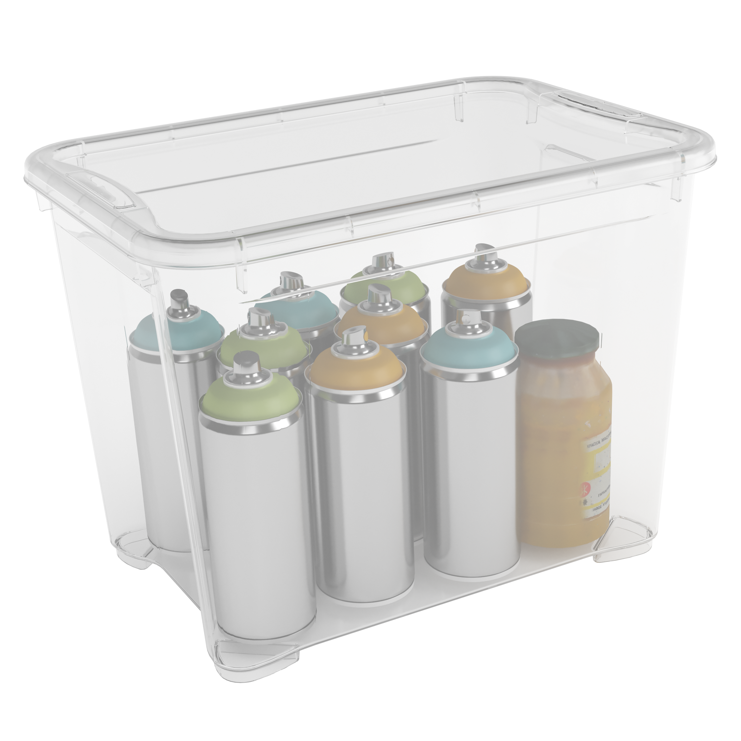 Scatola T Box 5 pezzi assortiti L 38 x H 26.5 x P 28.5 cm trasparente 5 pezzi - 4