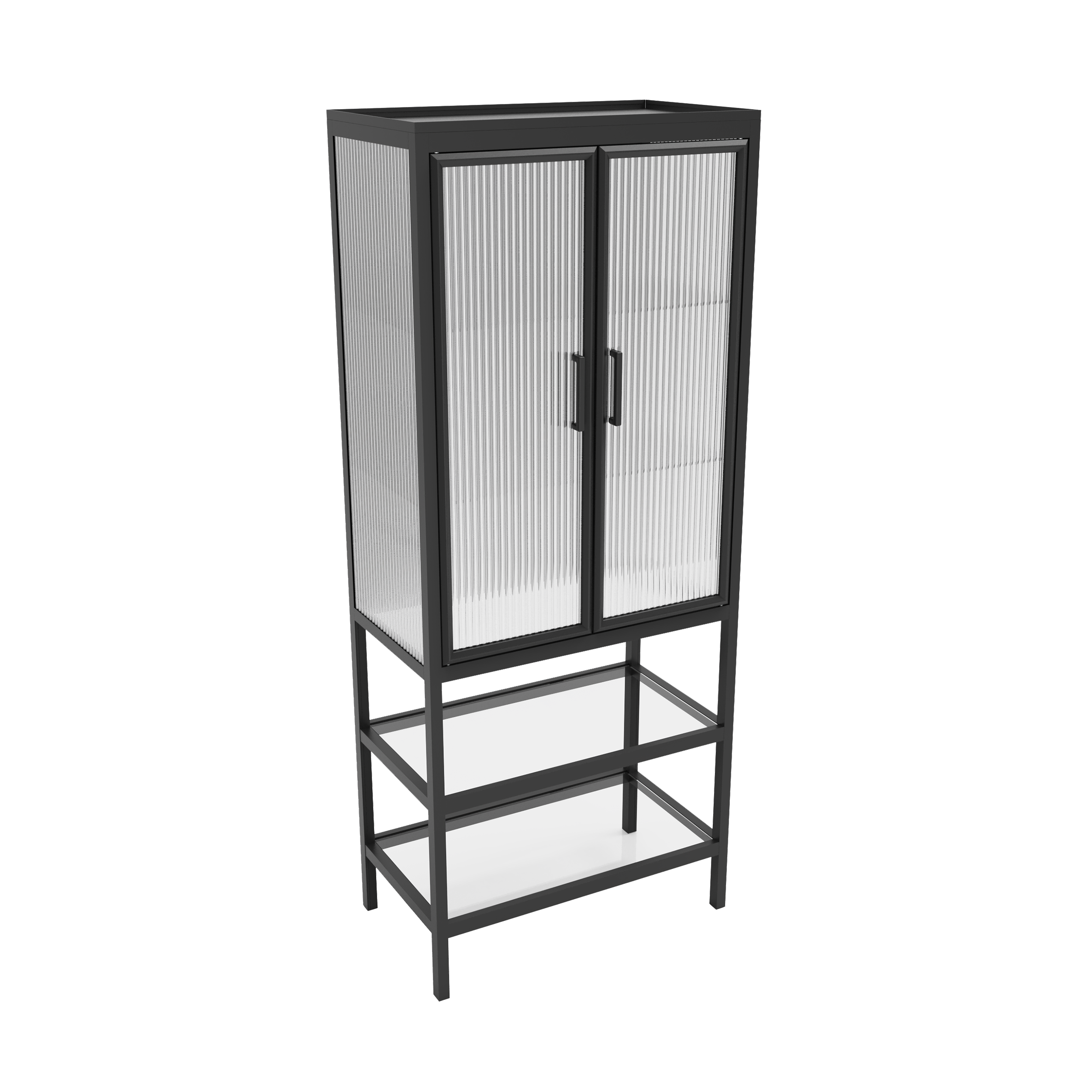Szafka łazienkowa stojąca 60x34x146 cm Bokser/Doblo czarna