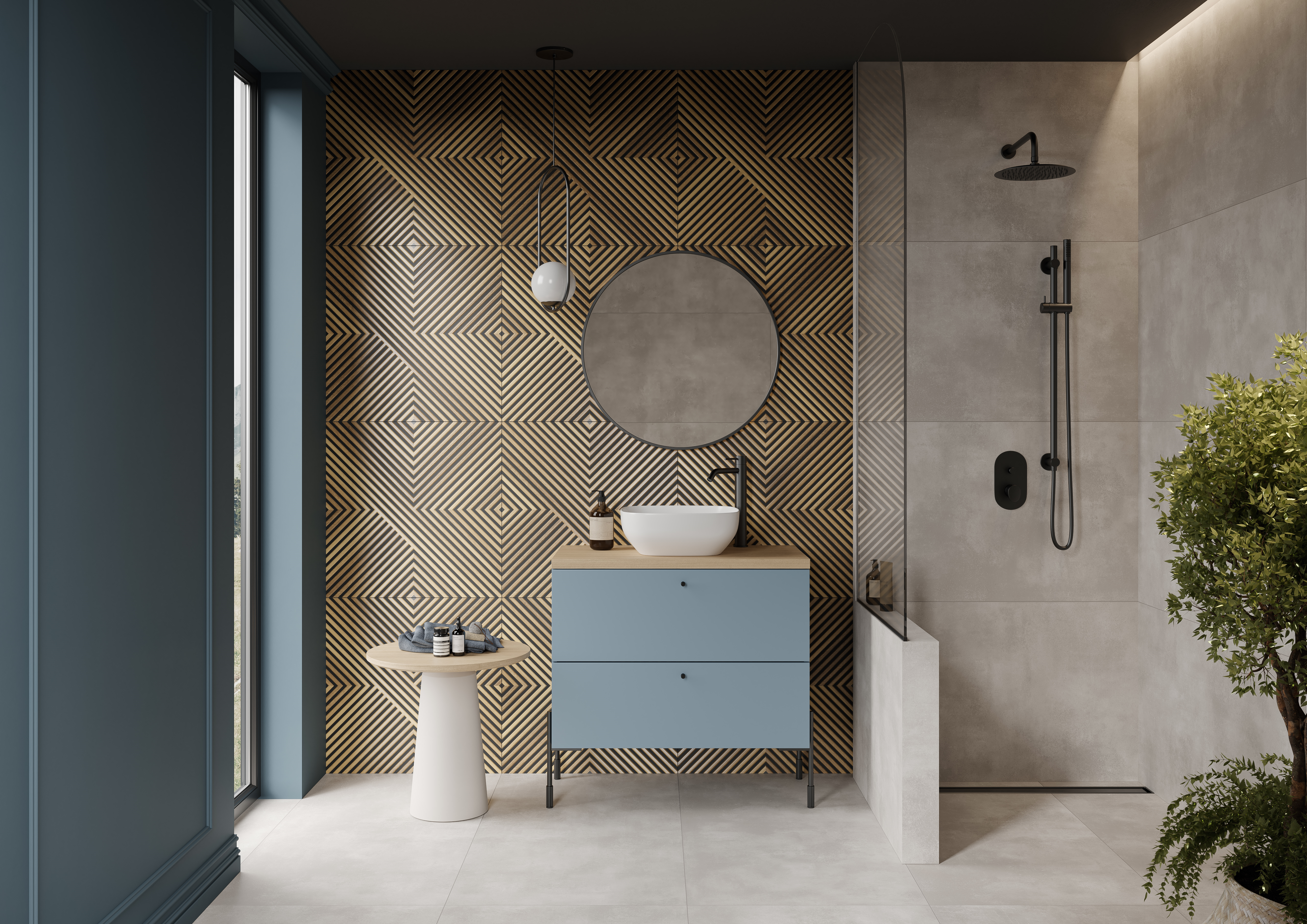 Gres szkliwiony Berisso Wood Beige Maat 59.8x59.8 Cersanit - 5