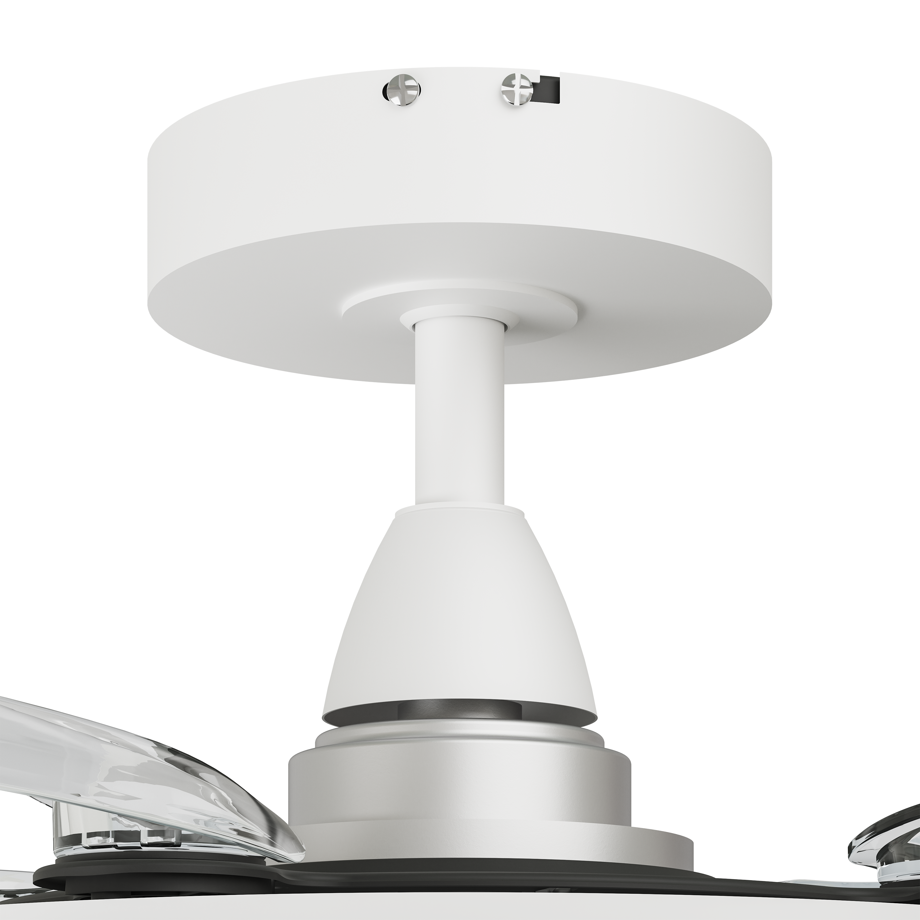Ventilador de techo con luz silencioso DC 40W con mando ø91 cm Rosak blanco luz CCT 4 aspas retráctiles tipo lámpara| 6 velocidades| modo verano/invierno| temporizador| brisa| recomendado para <13m² - 14
