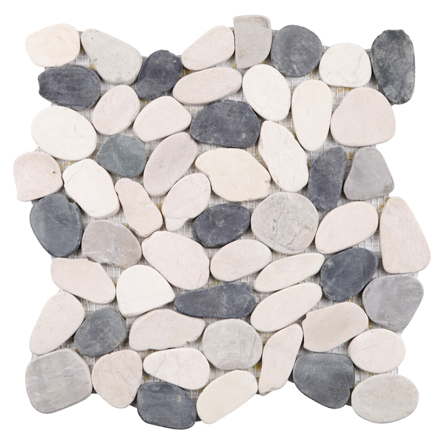 Mosaïque pierre sol mur et douche L.30 x l.30 cm - Sciés