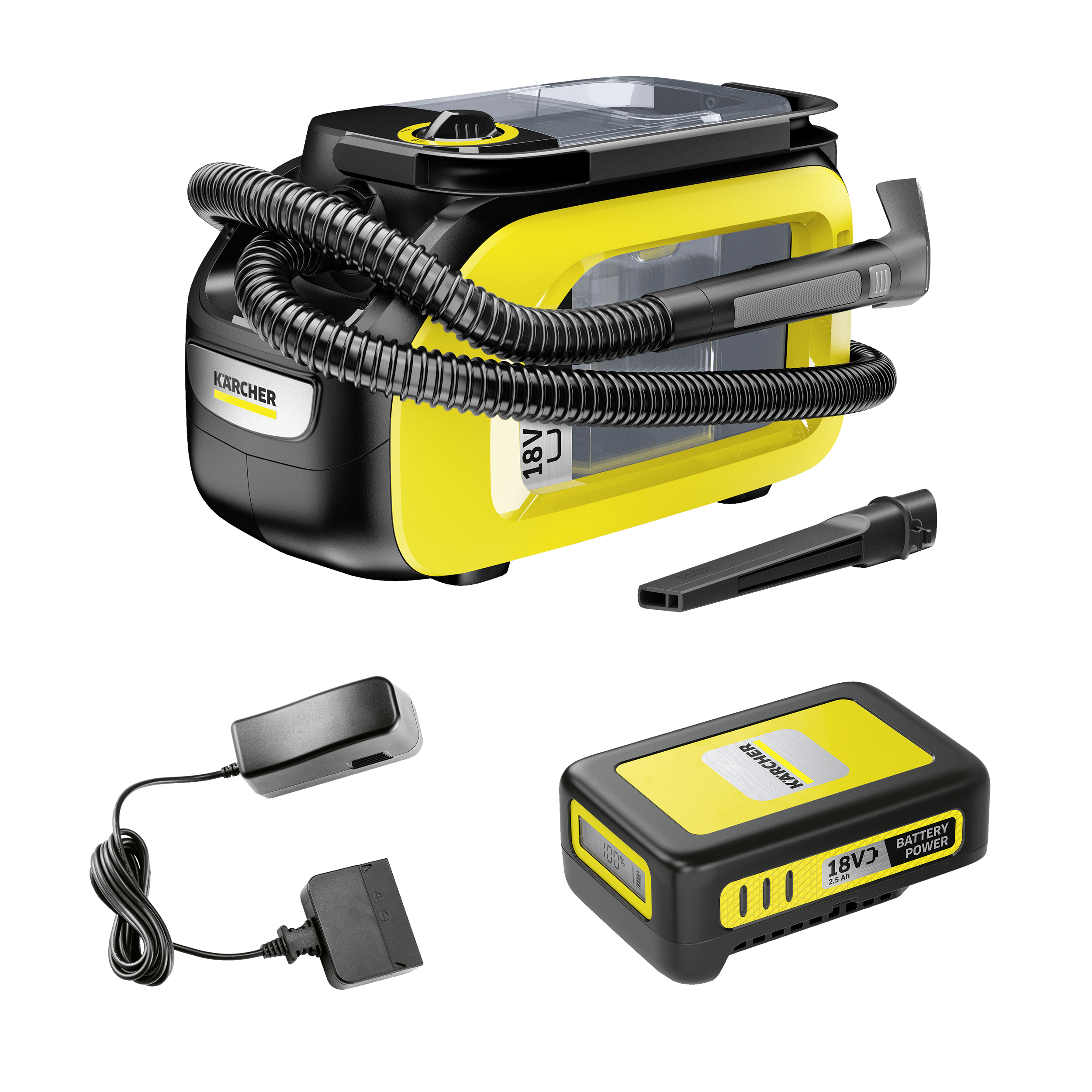 Odkurzacz piorący akumulatorowy SE 3-18 Compact BatterySet *EU Karcher