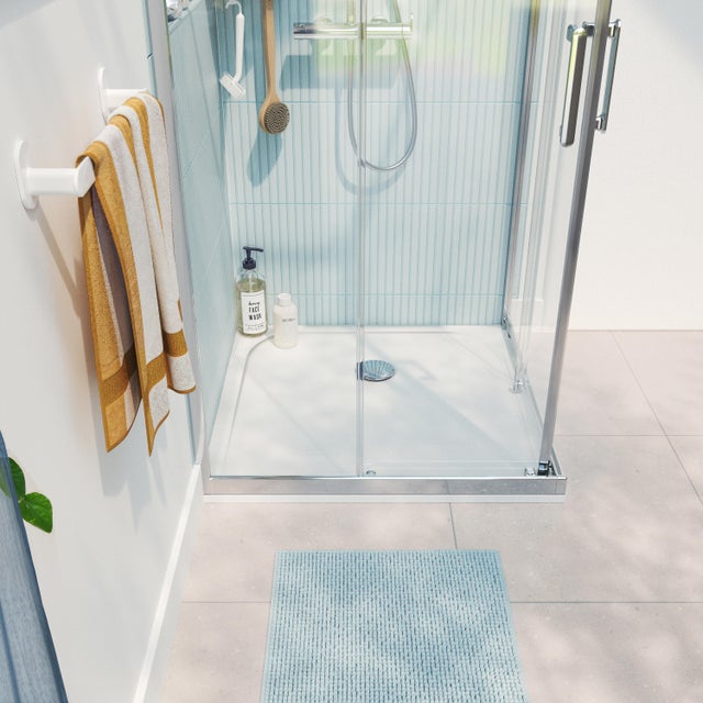 Receveur de douche résine blanc L.80 x l.80 cm Easy 2