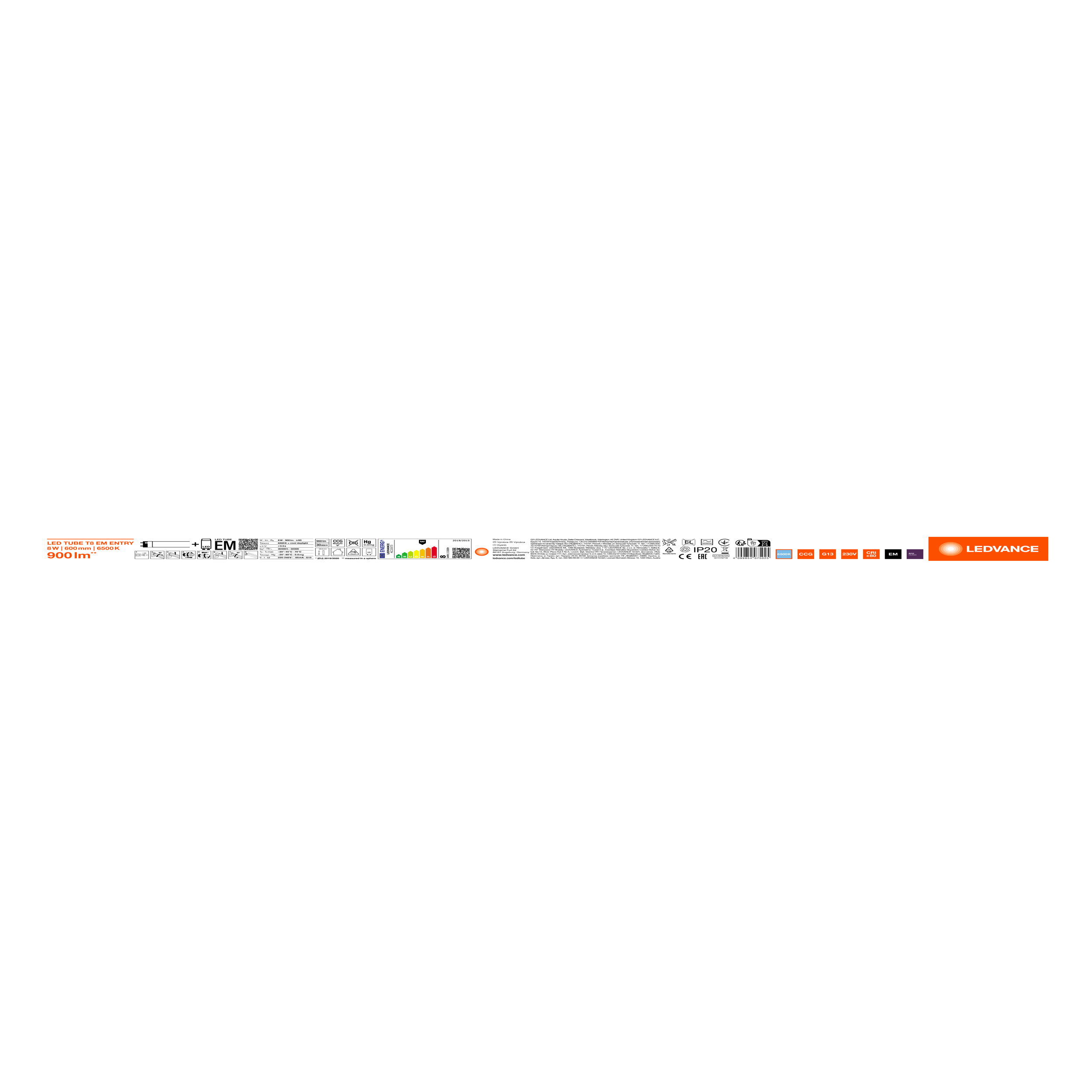 Świetlówka liniowa LED G13, T8 ST8E 60 cm 800 lm OSRAM - 3