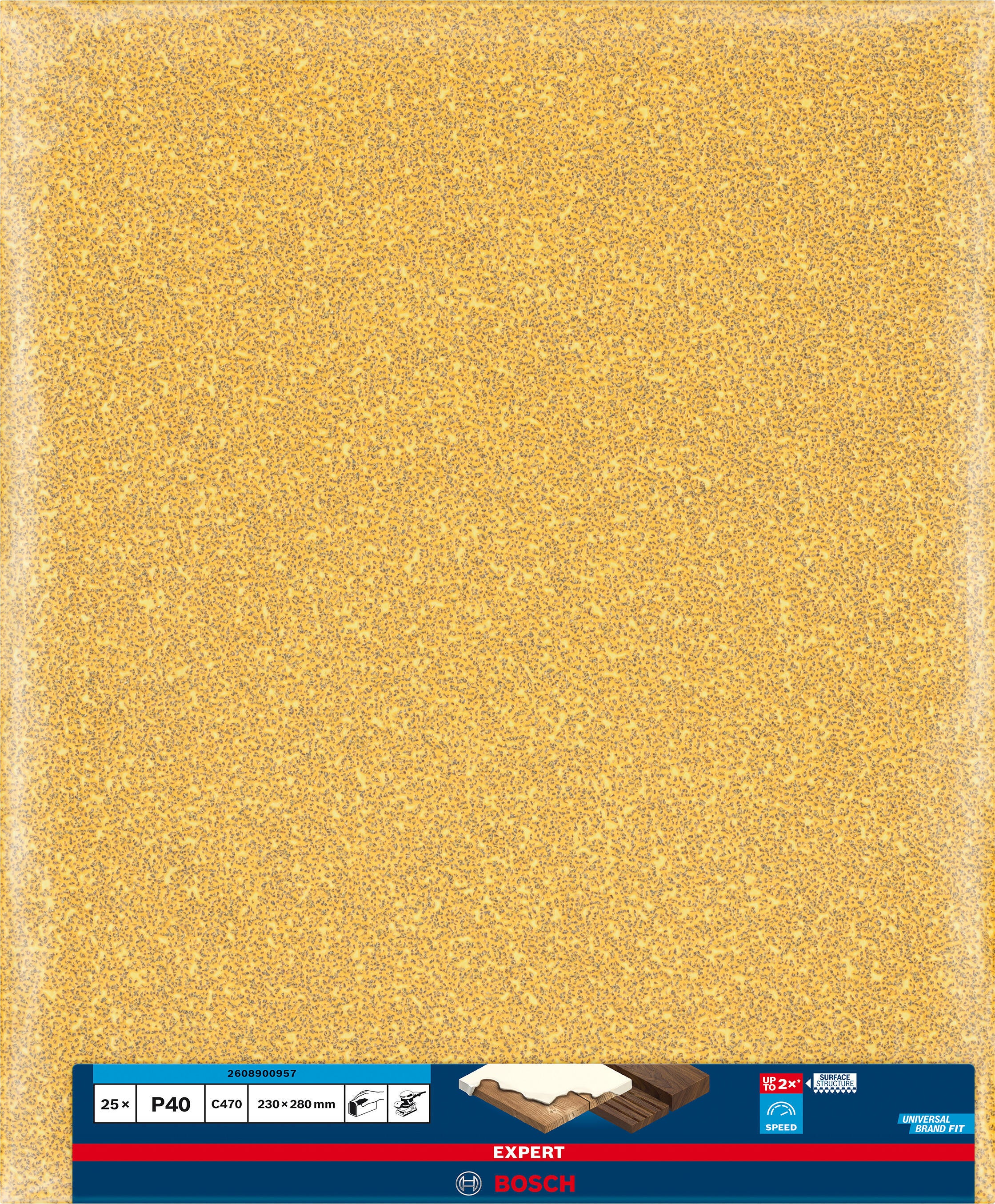 Papier abrasif grain 40 - BOSCH - C470 - 2