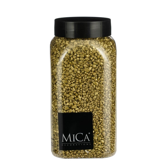 Piedras decorativas granulado doradas 650ml