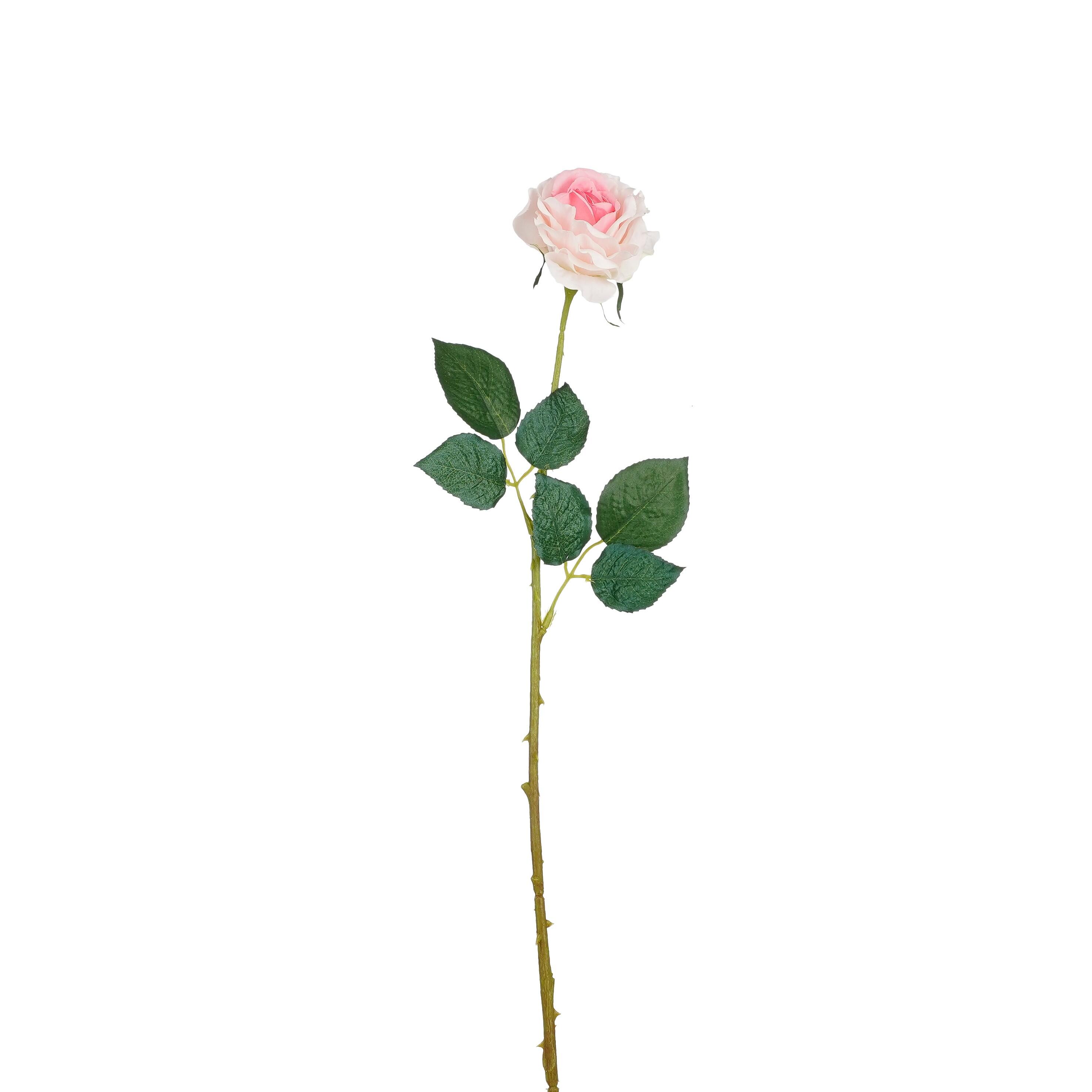 Vara artificial rosa diamond rosa 52cm