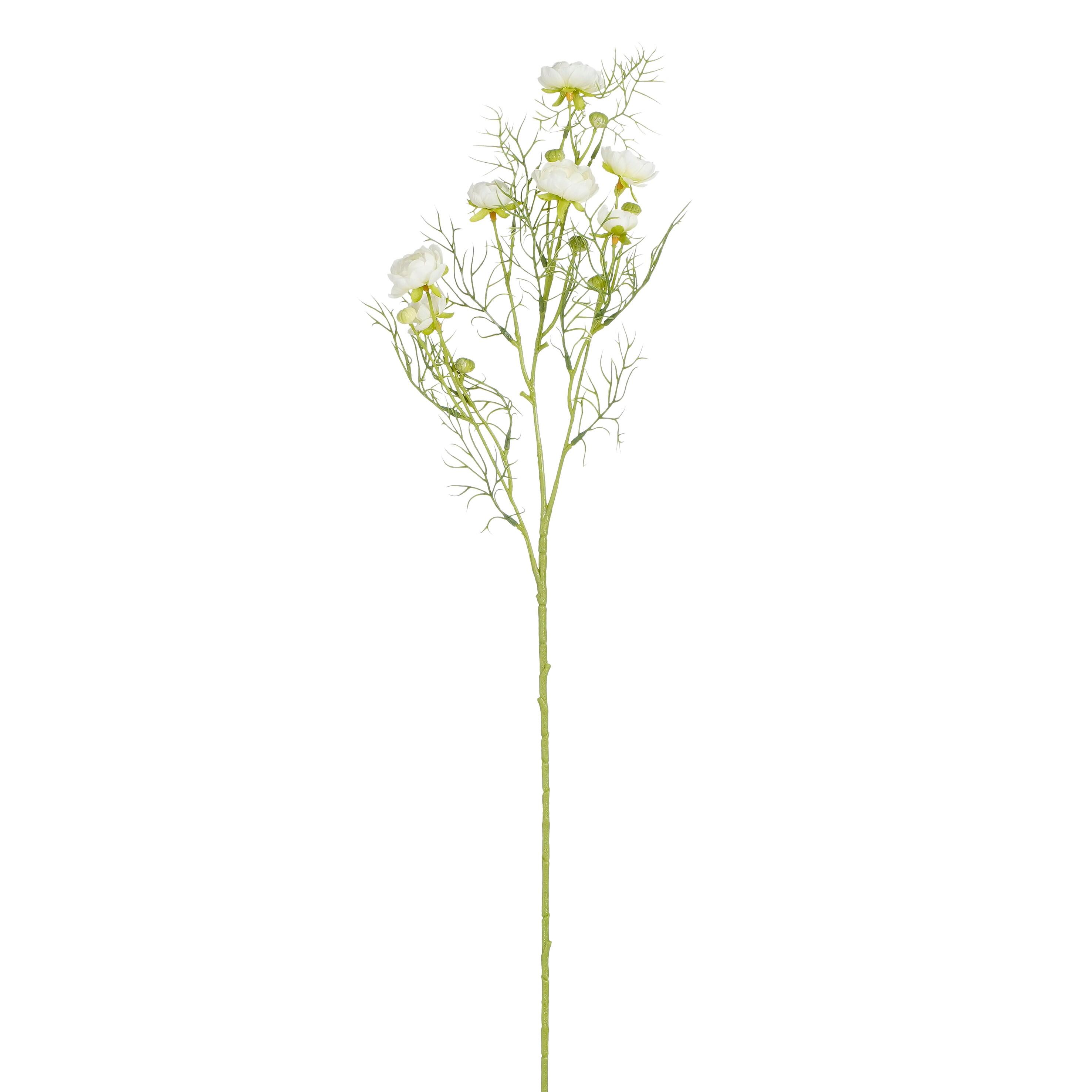 Vara artificial ranunculus beige 74cm
