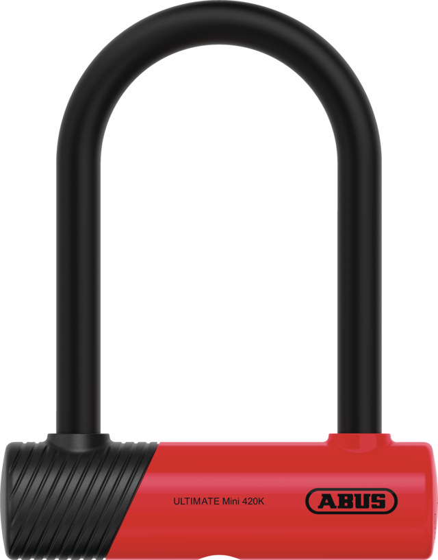 ABUS Antivol en U Ultimate 420K avec support de serrure USH – Antivol de vélo robuste avec support pratique pour le transport – Accessoires de vélo – Variante 150HB140