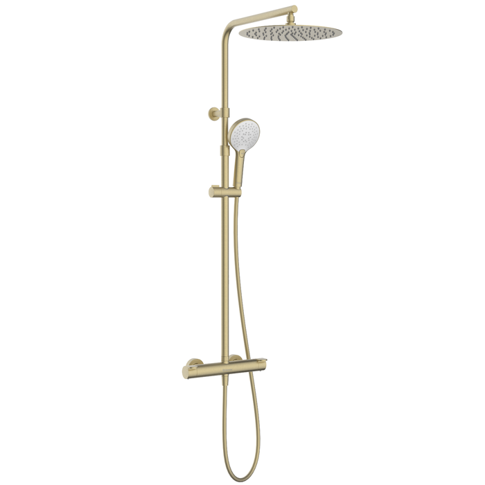 conjunto de duche termostatico Icone dourado