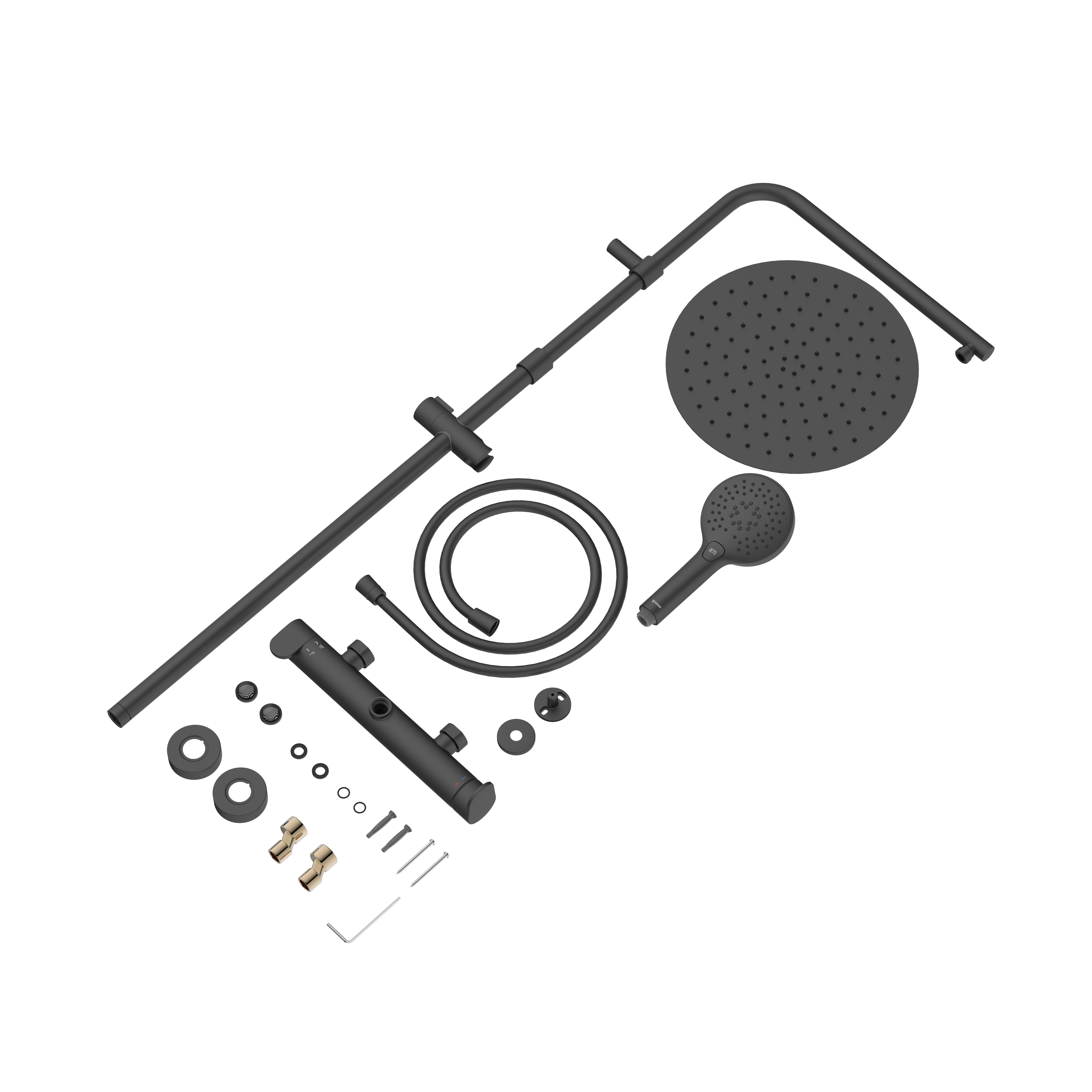 Colonne de douche Icone, mécanique, Noir, Sensea - 5