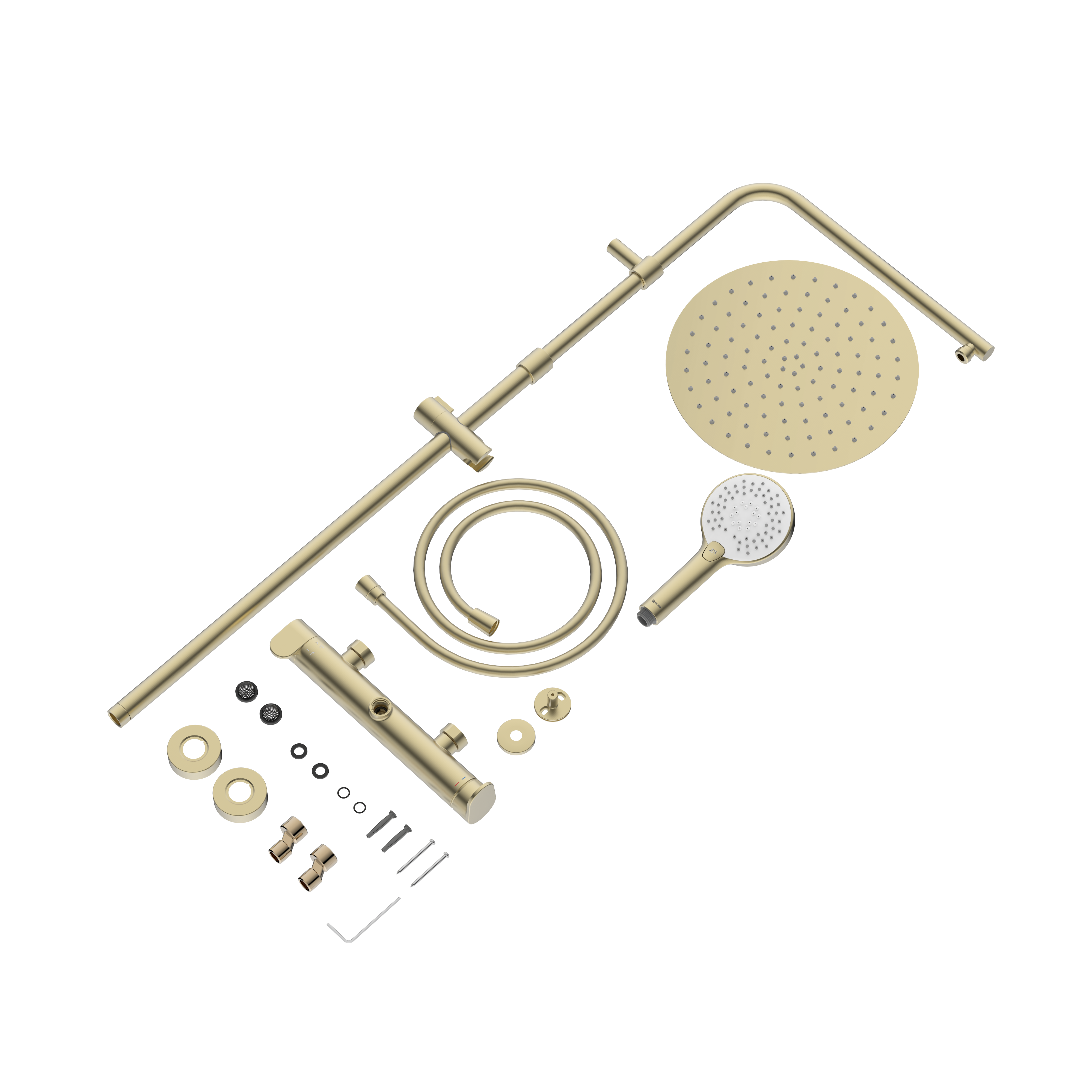 Colonne de douche mécanique, SENSEA Icone, Or - 5