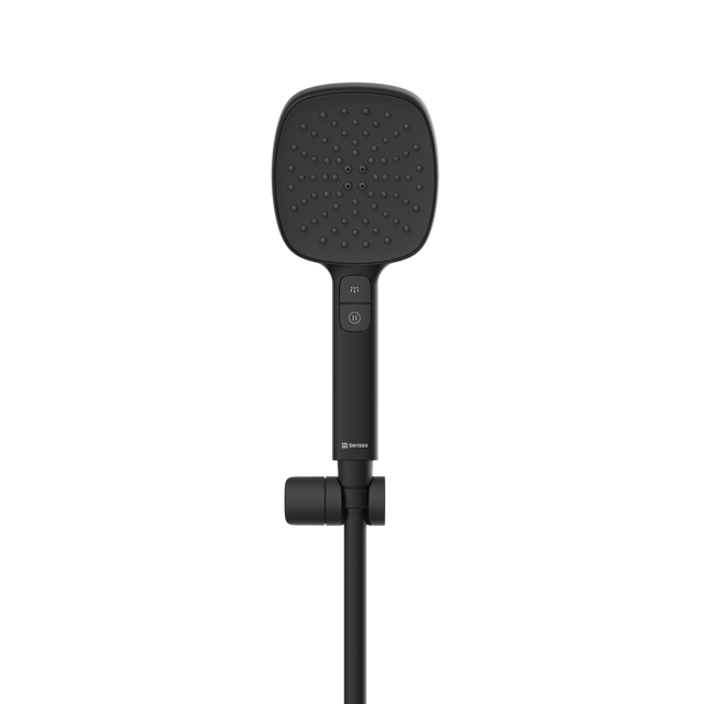 Trio (pommeau de douche, flexible et support de douche) 3 jets noir Remix SENSEA
