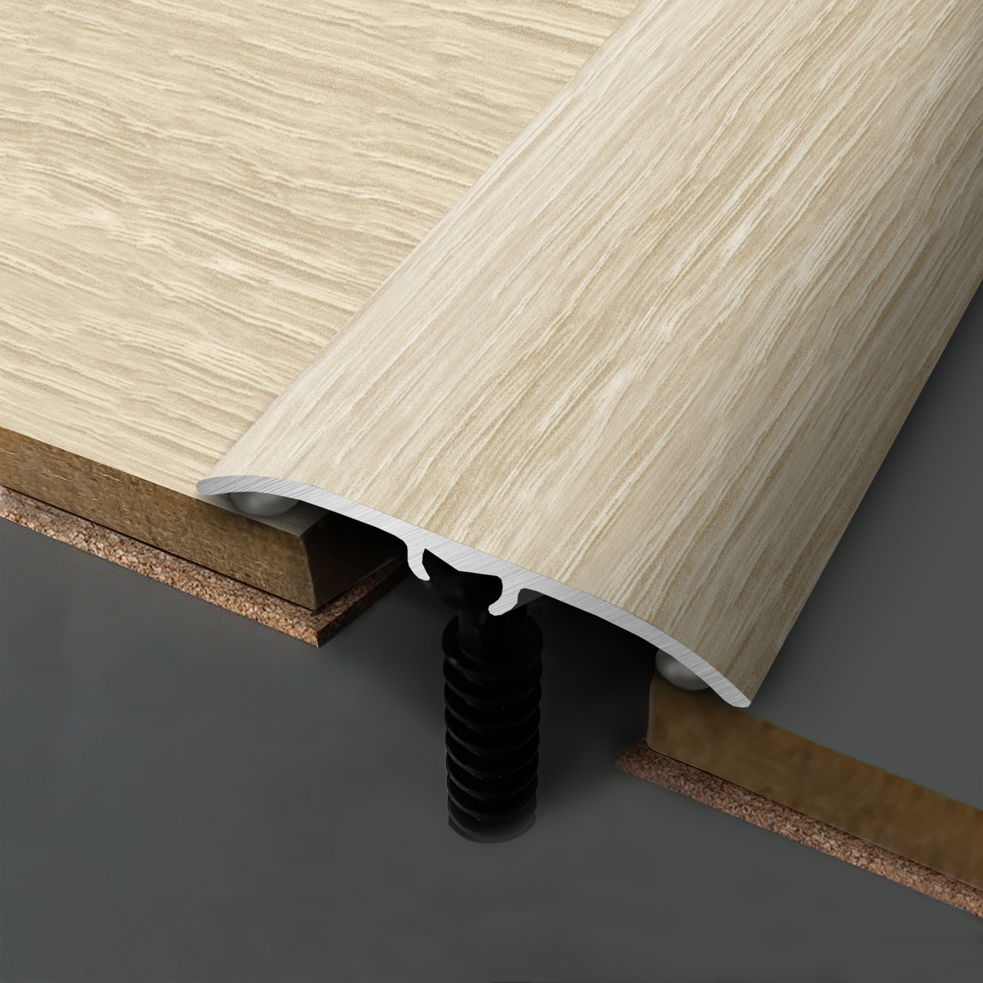 Barre de seuil 4 en 1 alu décor 23 à fixer, l.3.7 cm x L.83 cm ARTENS - 3