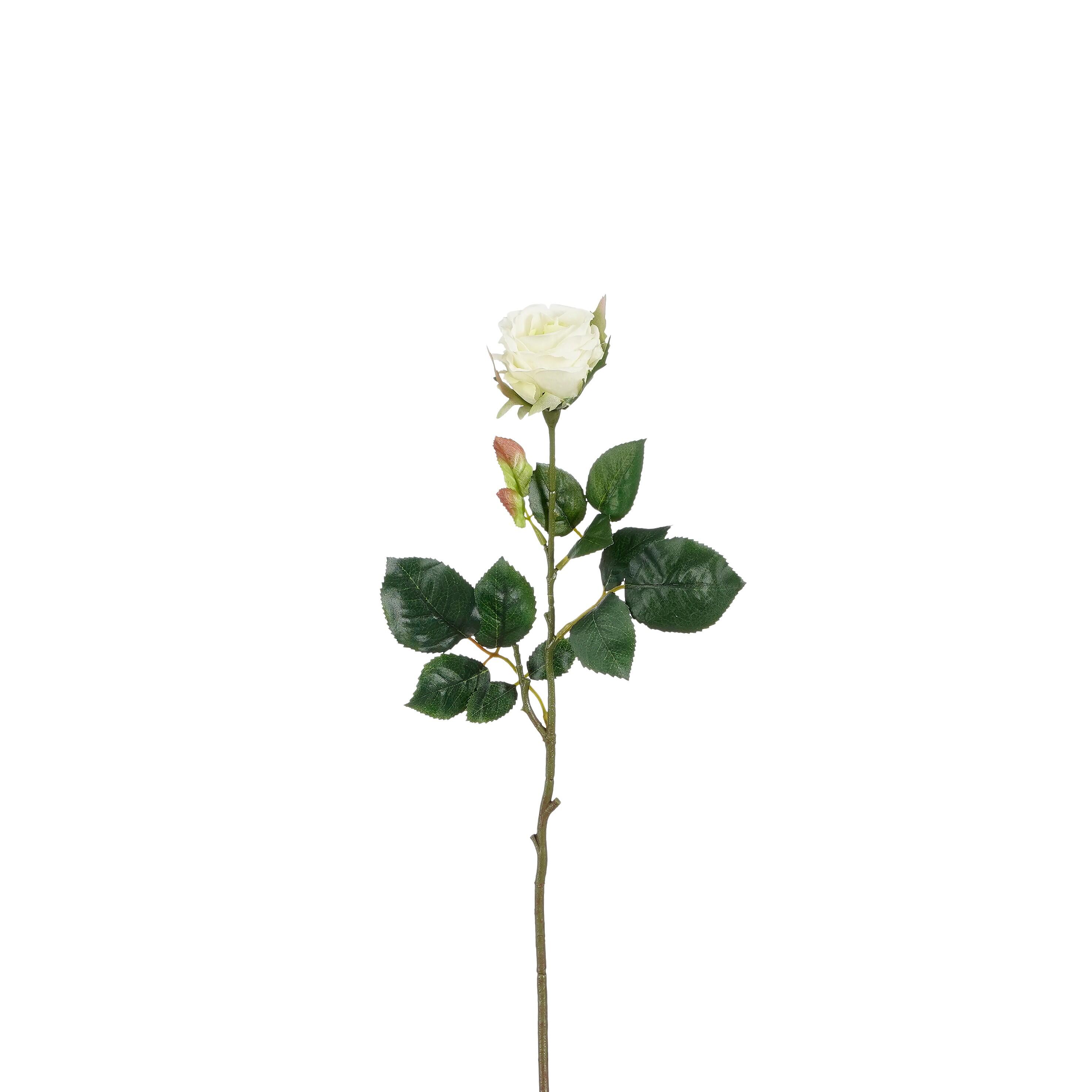 Vara artificial rosa elena beige 48cm