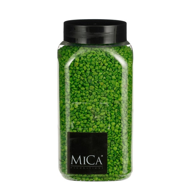 Piedras decorativas granuladas verde de 650ml