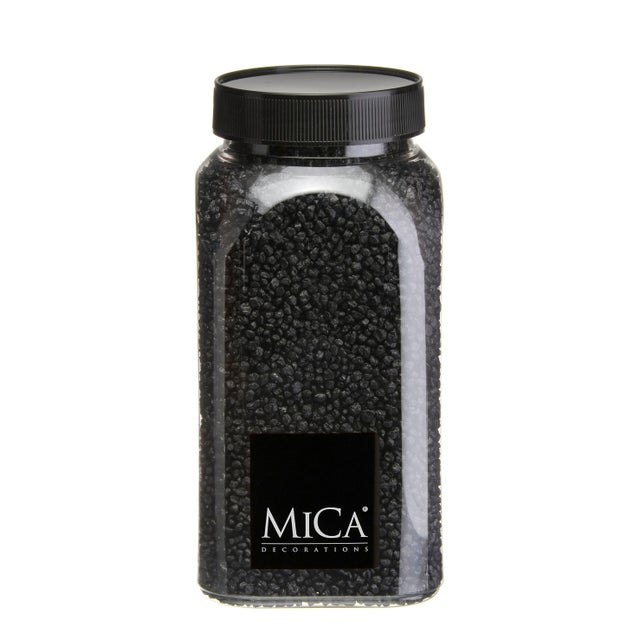 Piedras decorativas granuladas negras de 650ml