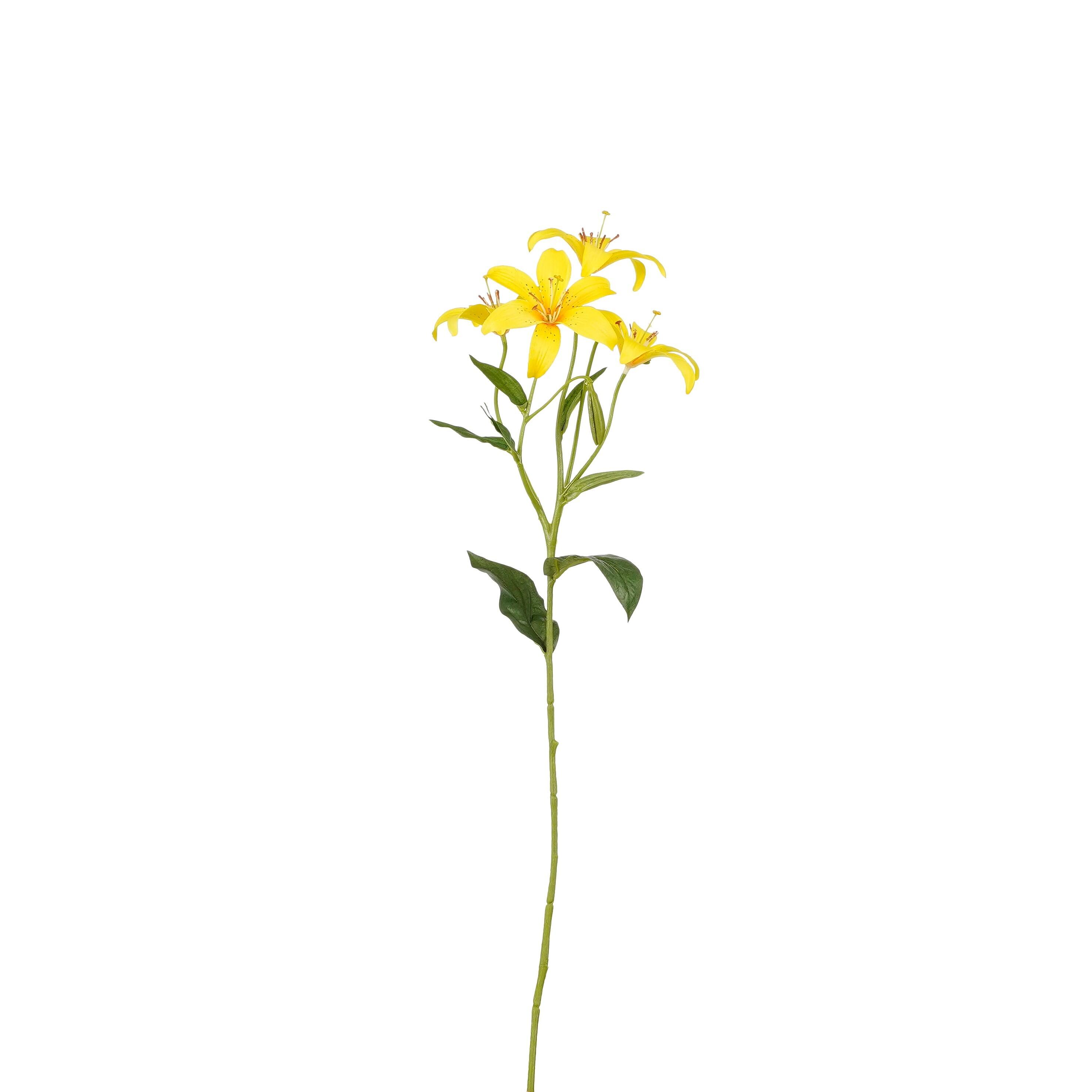 Vara artificial lirio amarillo 63cm