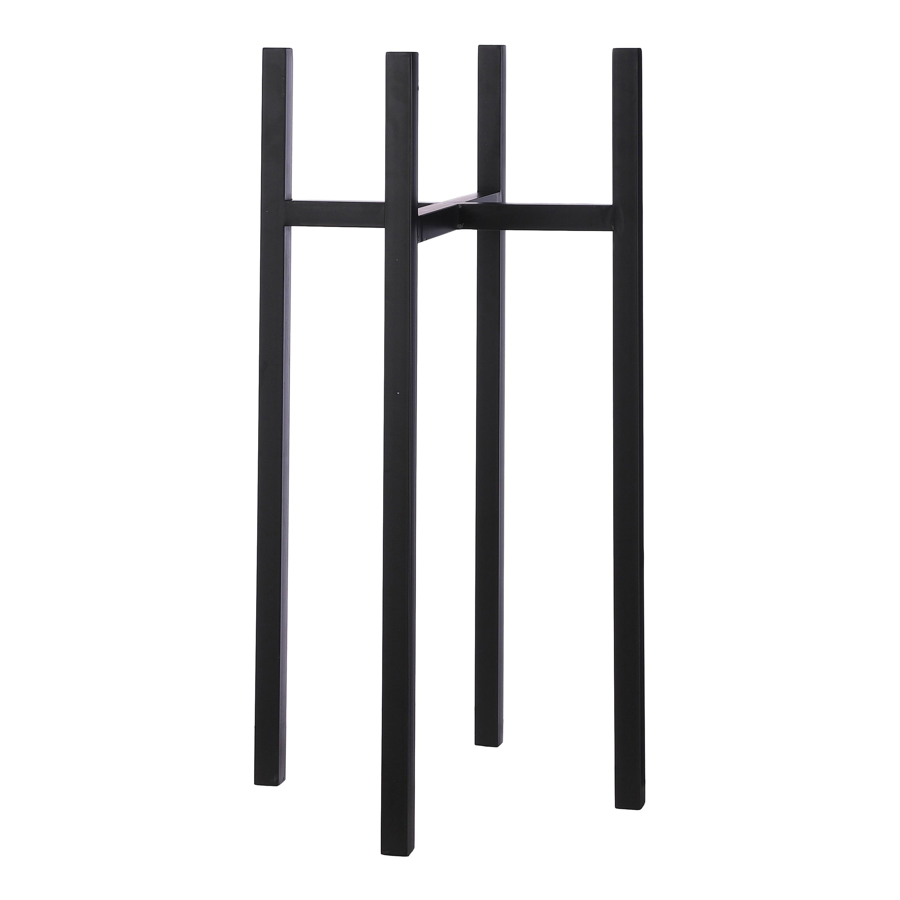 Soporte para macetas ascot xl de hierro negro 71cm
