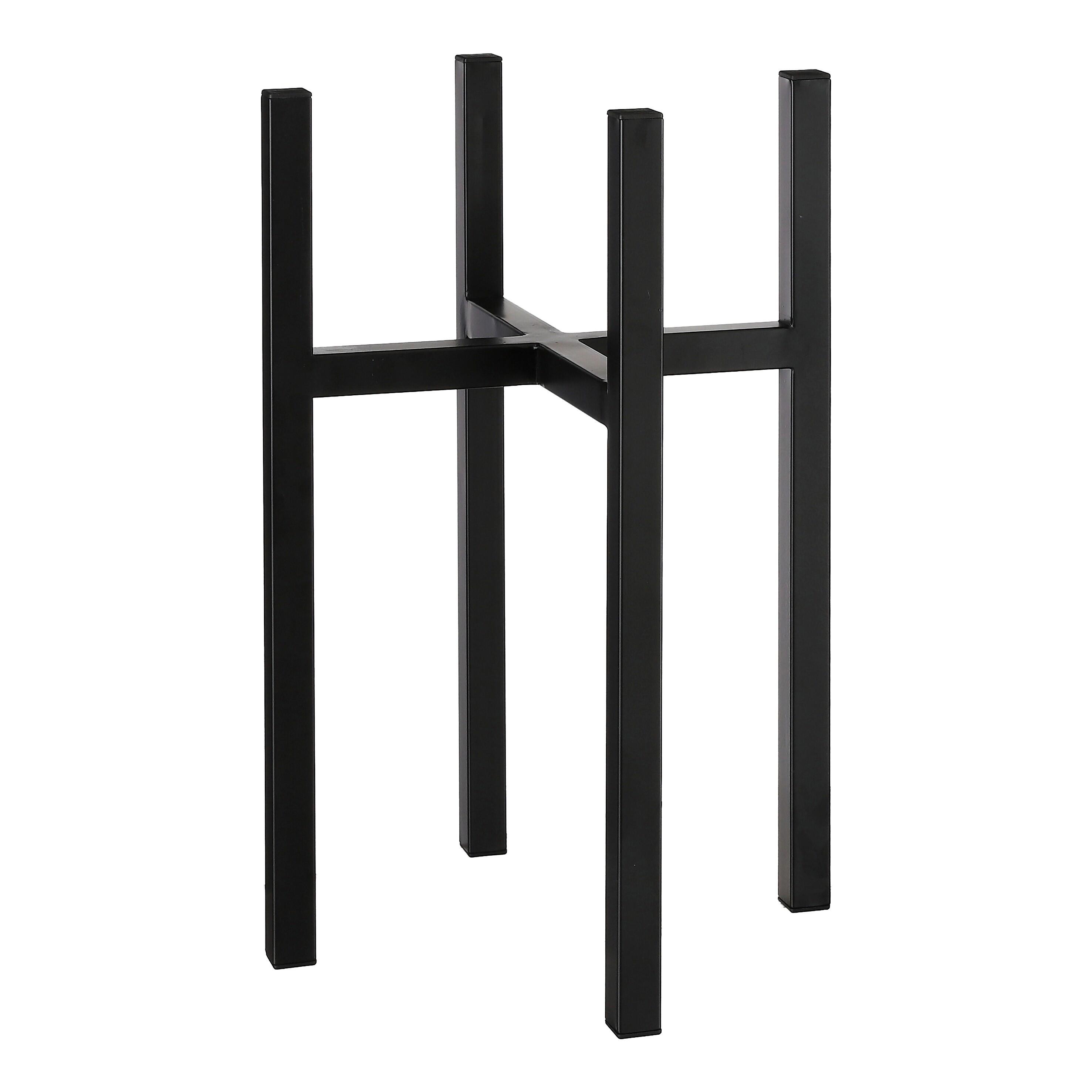 Soporte para macetas ascot xl de hierro negro 50cm
