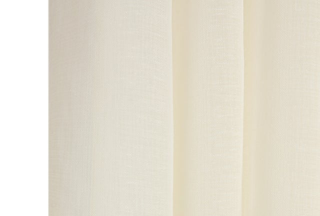 Cortinado translúcido fita franzir e/ou presilha Zephyr 280x300cm marfim