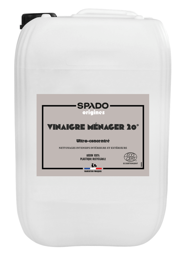 Vinaigre blanc ultra concentré 20° 10 L - SPADO