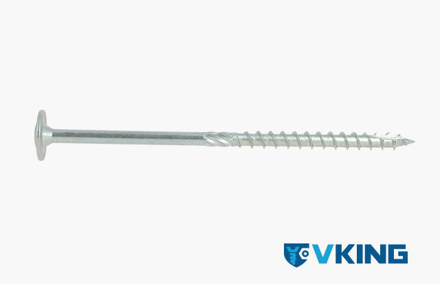 Vis construction bois acier zingué Diam. 8 x 200 mm Boîte de 50 - VISWOOD