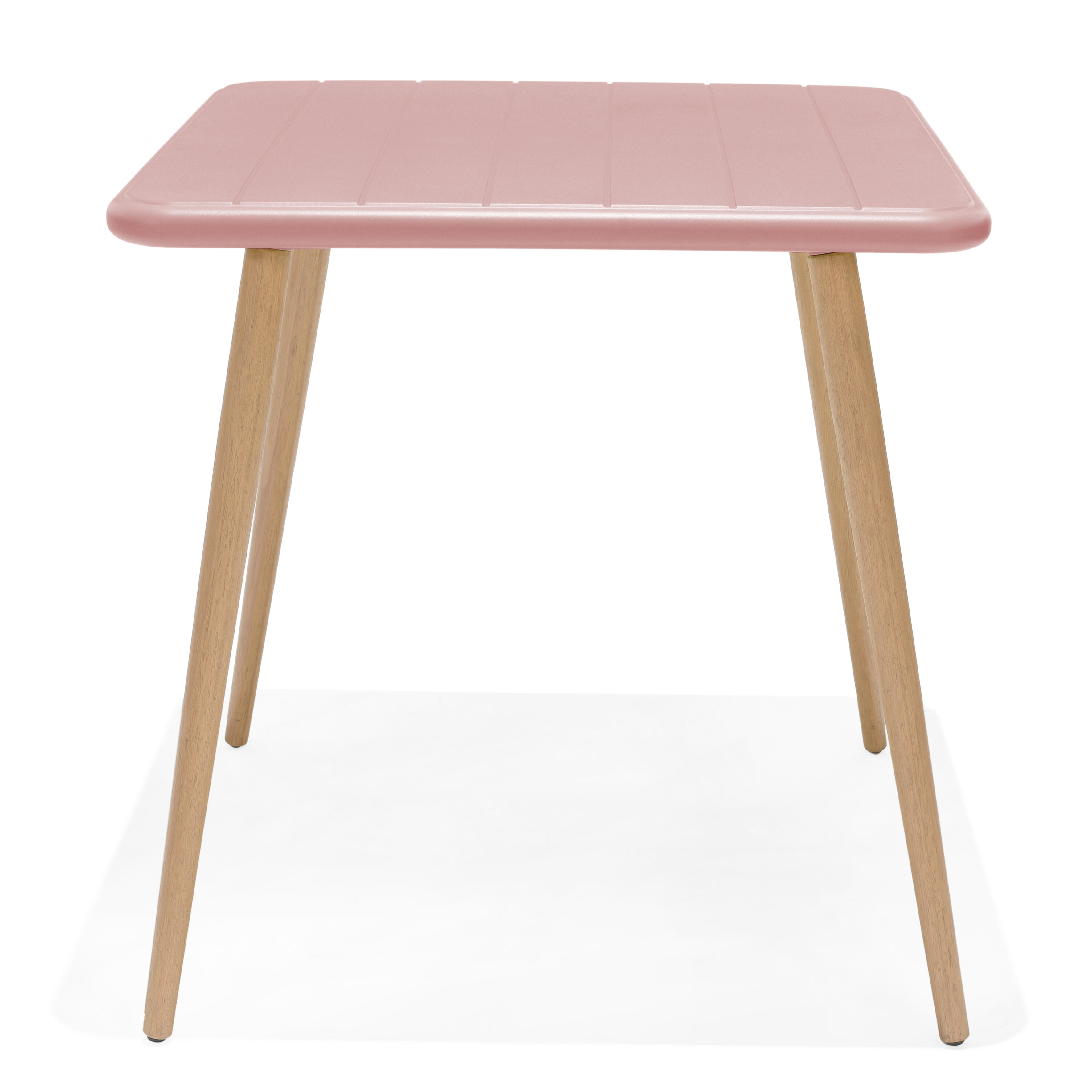 mesa de jardin nassau 70x70 cm rosa
