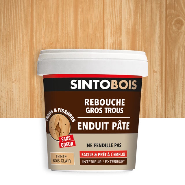 Enduit en pâte Gros trous SINTO naturel 1 kg