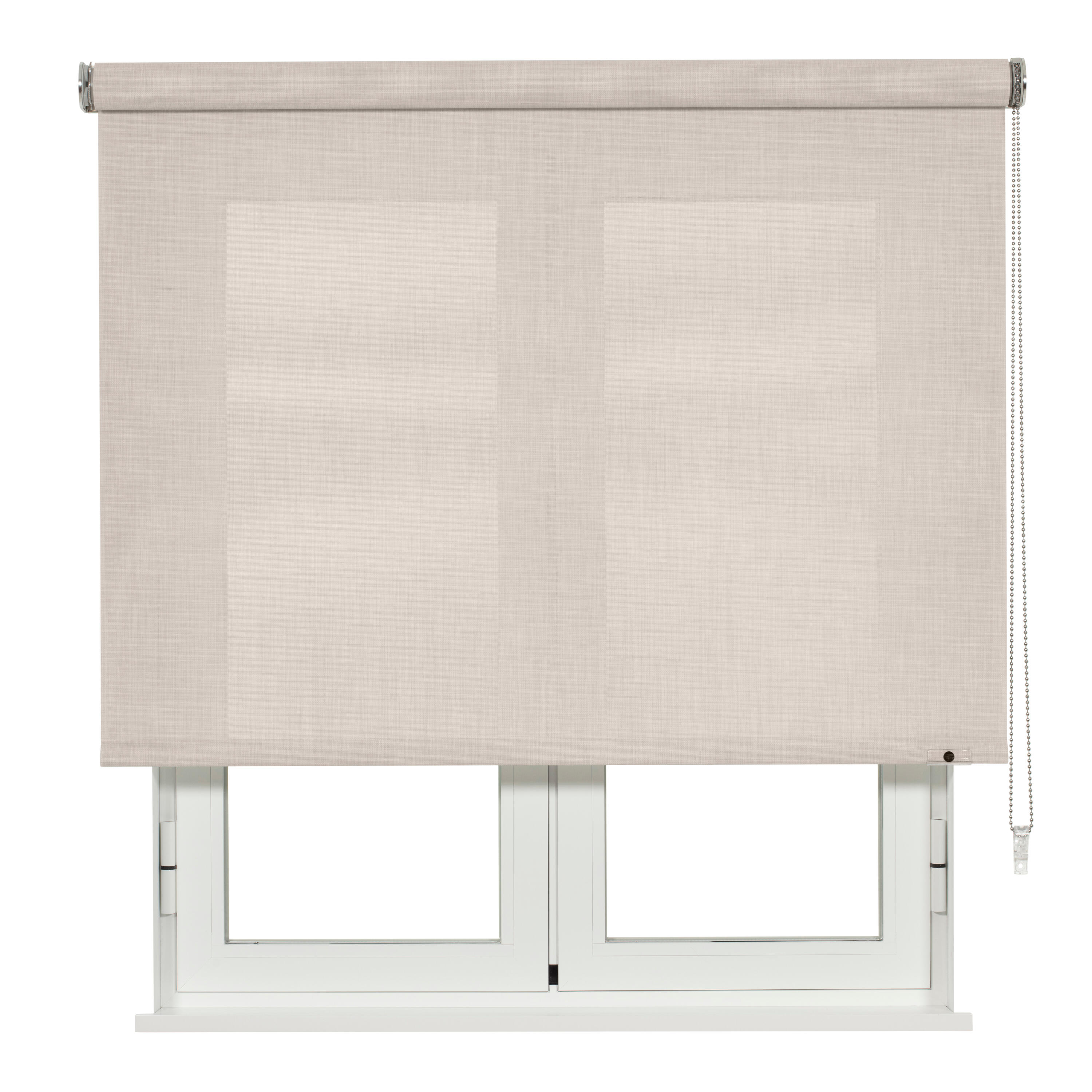 Estor enrollable screen 10% térmico Puebla de 200x250 poliéster liso crema INSPIRE con cadena - 7