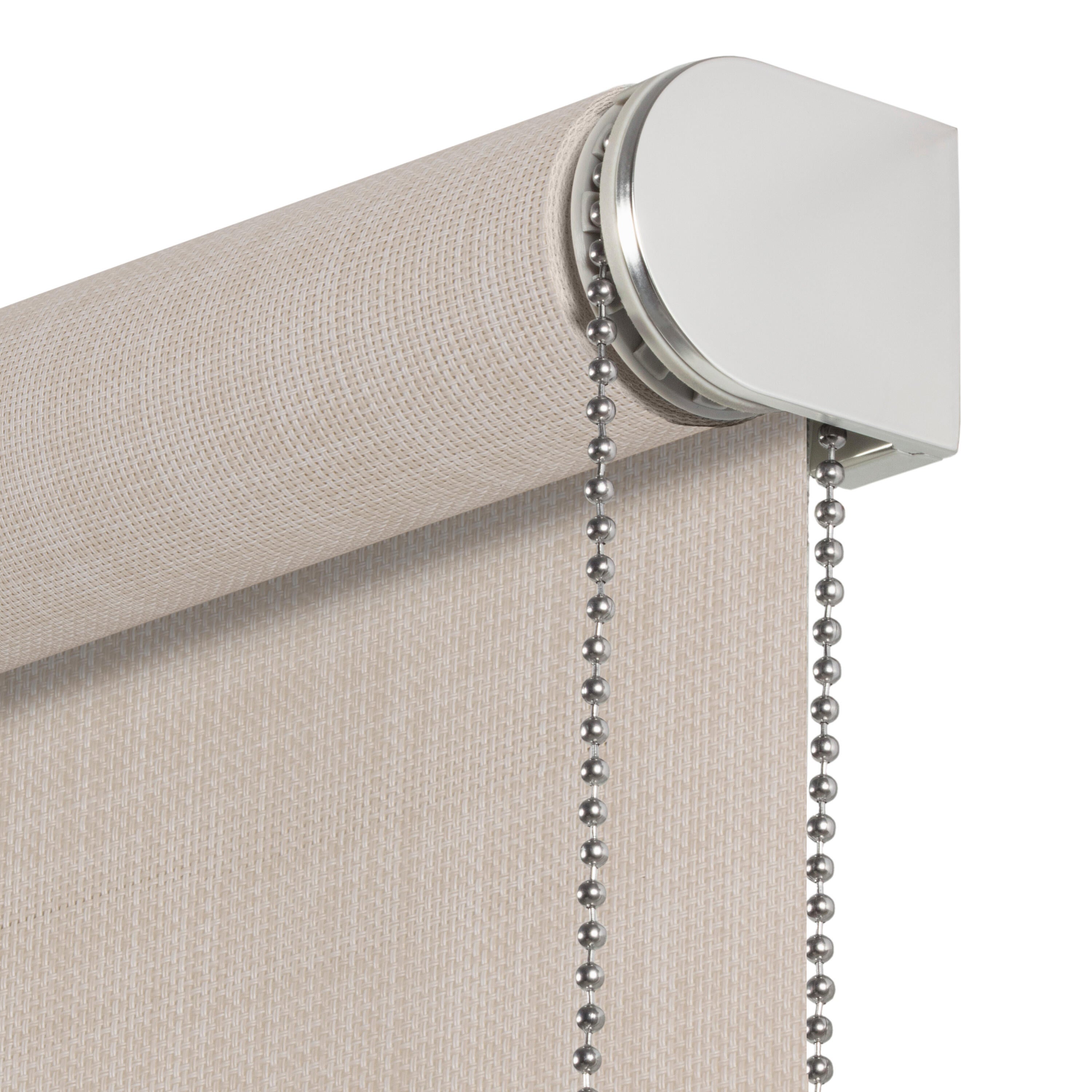 Estor enrollable screen 10% térmico Puebla de 200x250 poliéster liso crema INSPIRE con cadena - 6