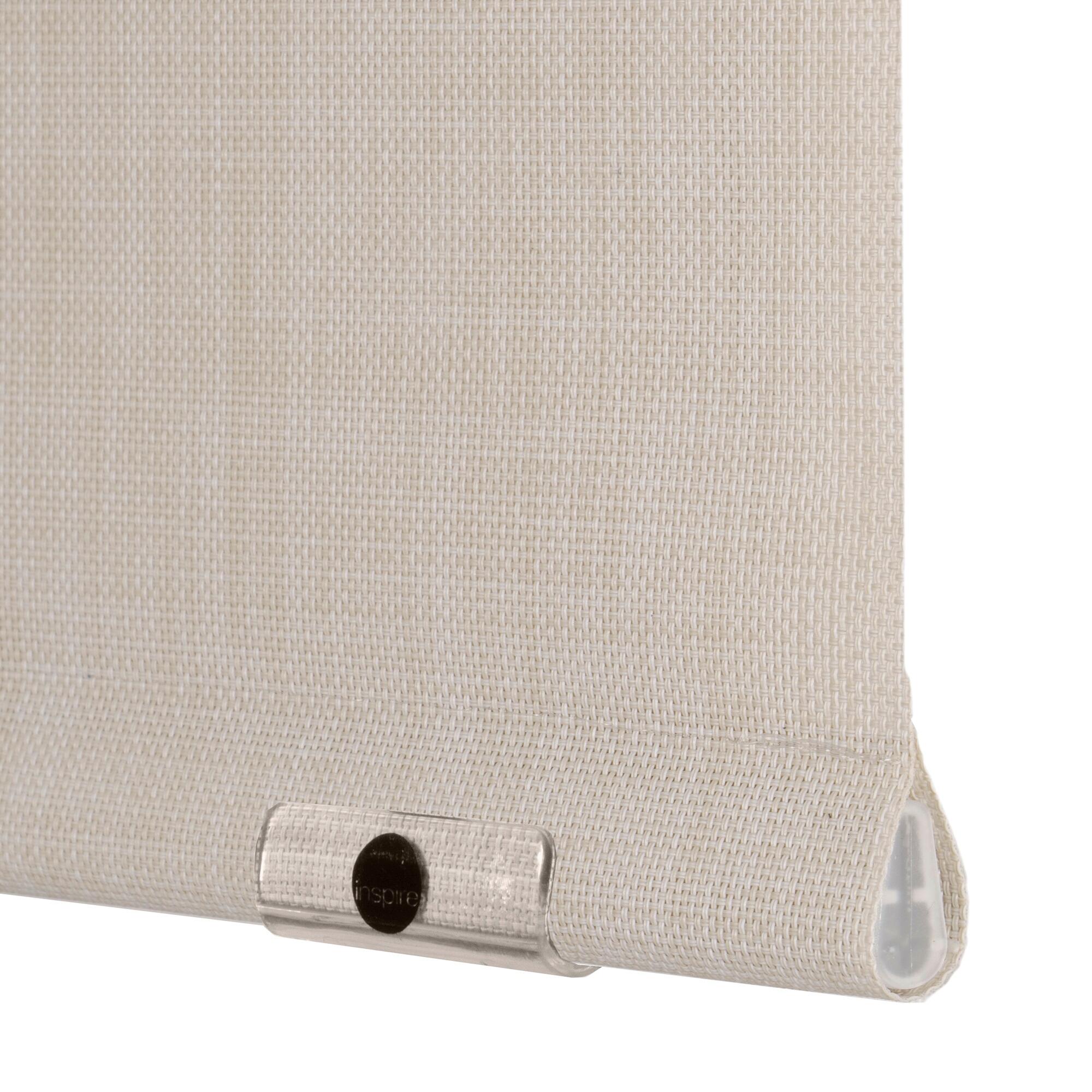 Estor enrollable screen 10% térmico Puebla de 200x250 poliéster liso crema INSPIRE con cadena - 5