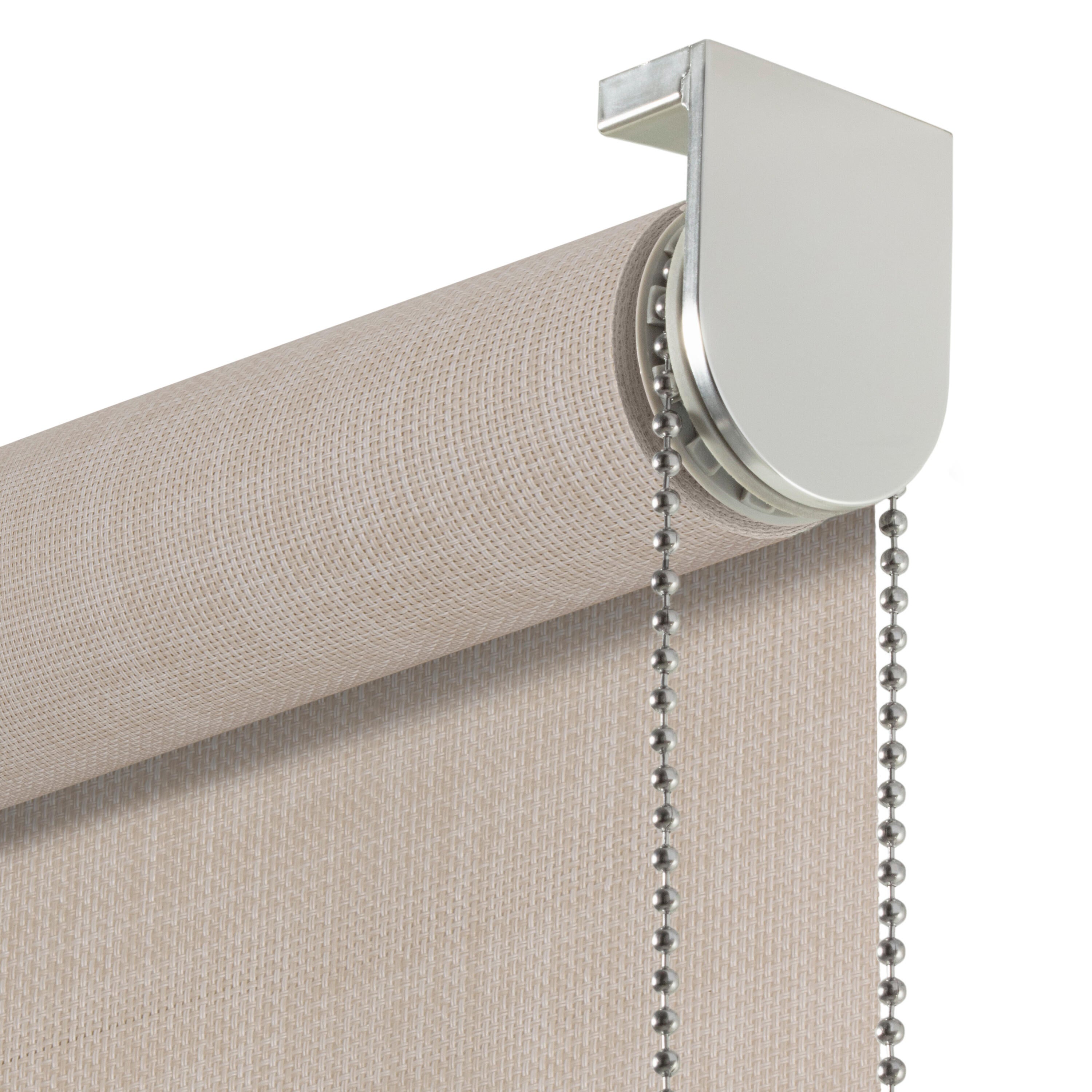 Estor enrollable screen 10% térmico Puebla de 200x250 poliéster liso crema INSPIRE con cadena - 4