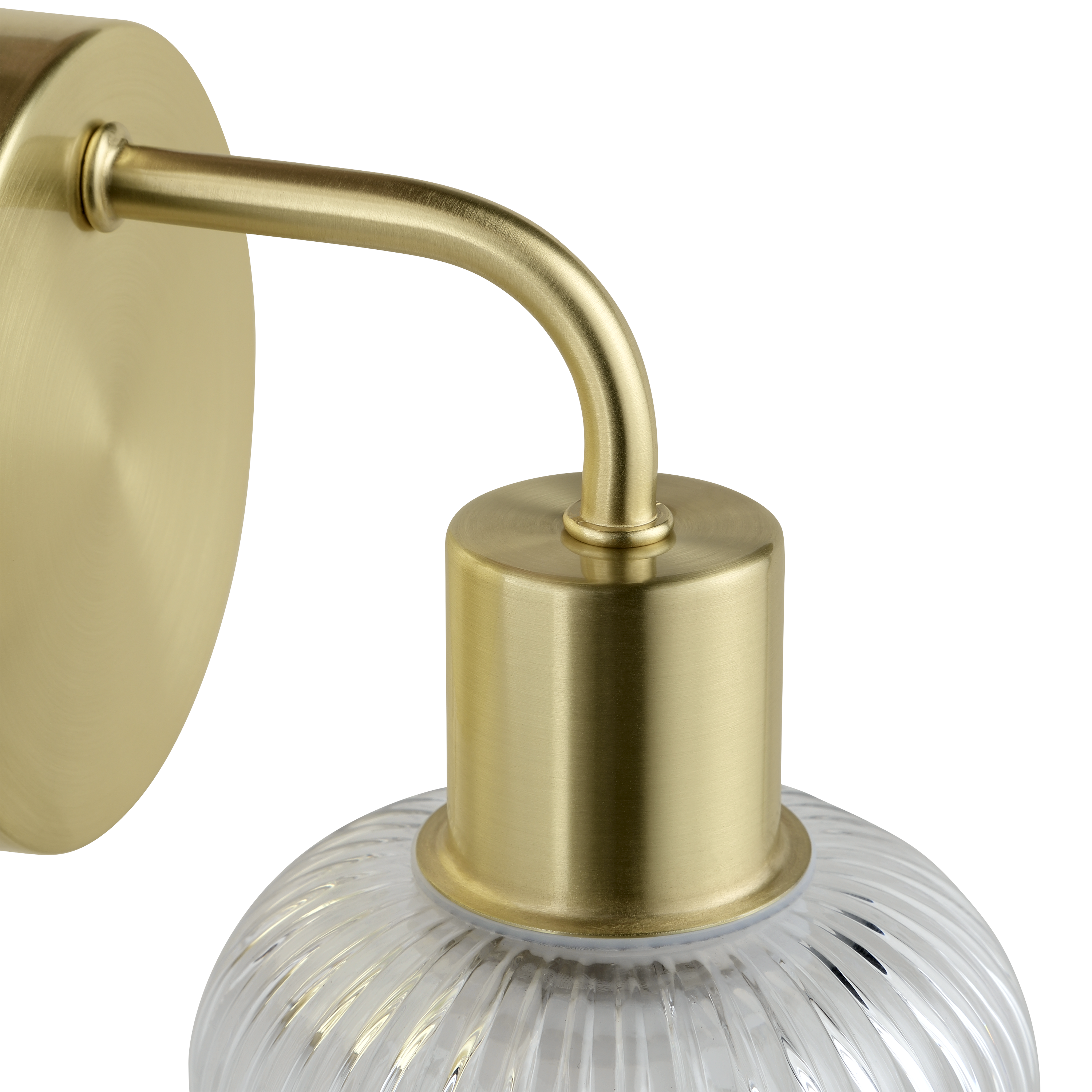 Applique Dipsy glamour ottone paralume trasparente IP44 E14 INSPIRE - 8