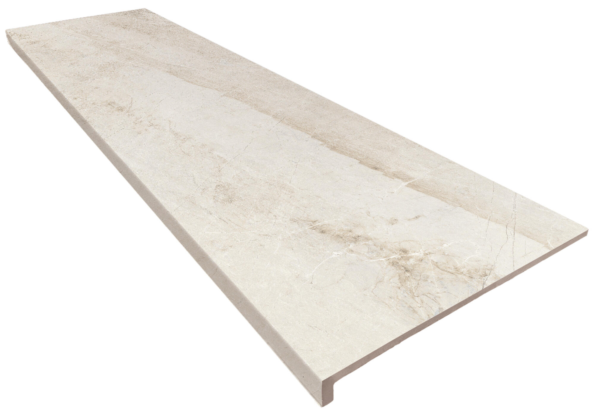 Peldaño extrusionado imperial efecto piedra gris 120x33cm espesor 12mm