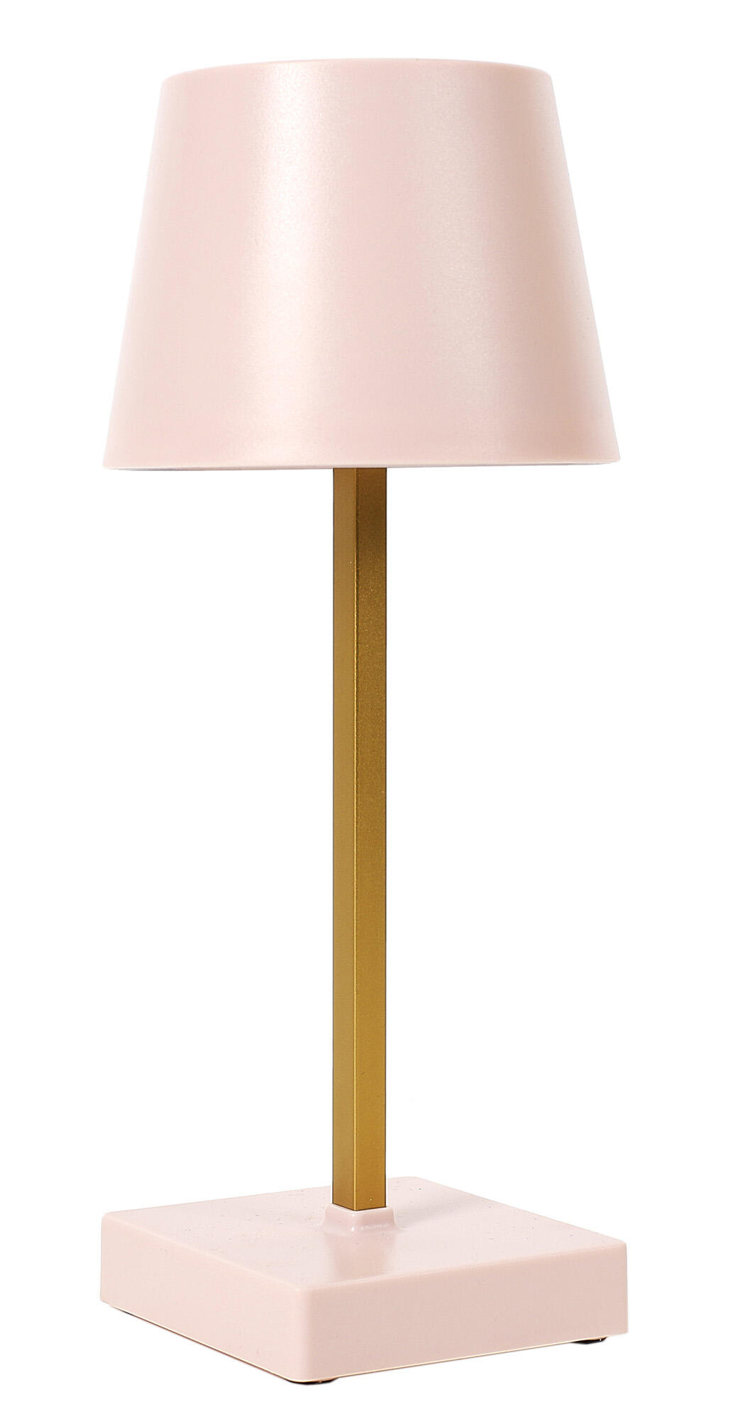 Lámpara de mesa táctil LED con control de la intensidad de la luz THE HOME DECO FACTORY con estructura rosa pantalla rosa luz cálida 3000K de pilas - 4