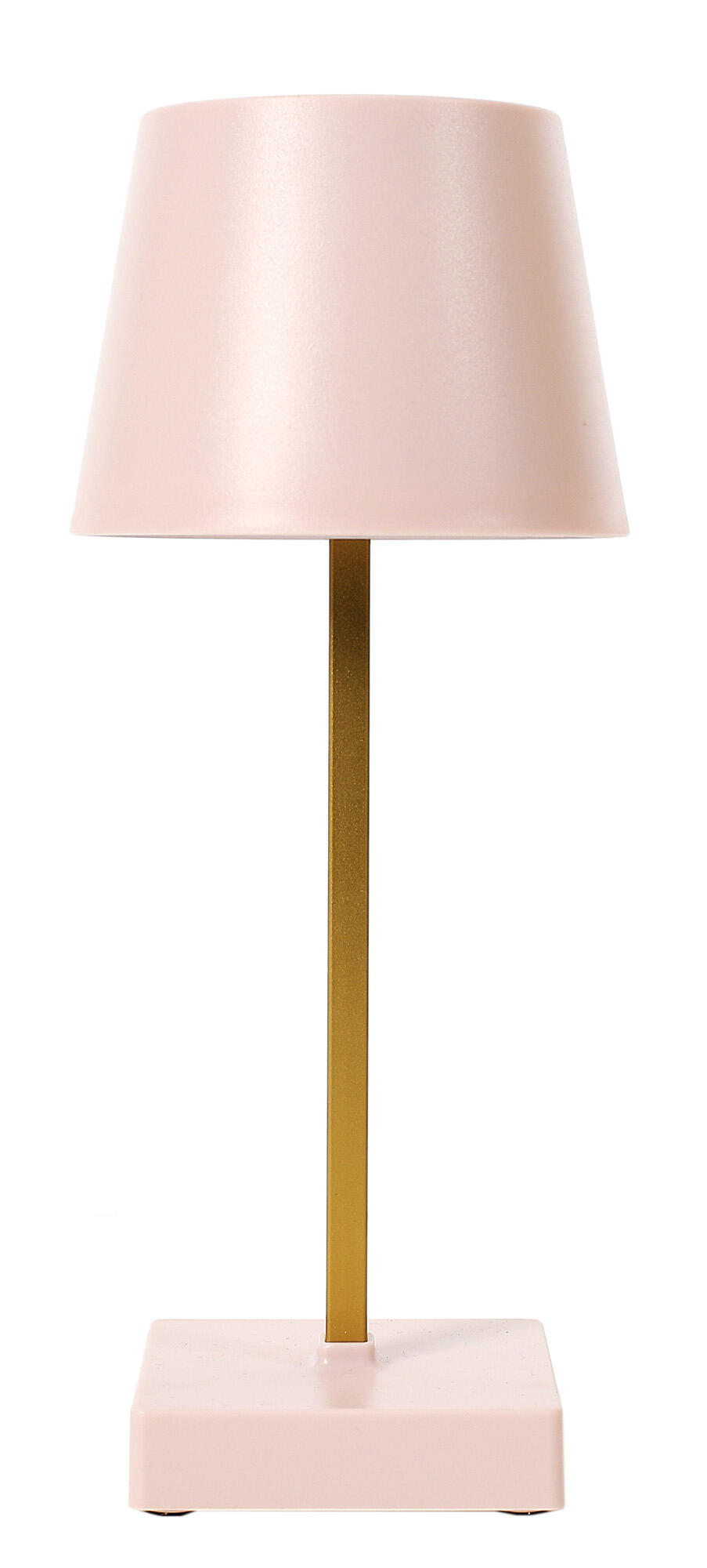 Lámpara de mesa táctil LED con control de la intensidad de la luz THE HOME DECO FACTORY con estructura rosa pantalla rosa luz cálida 3000K de pilas - 5
