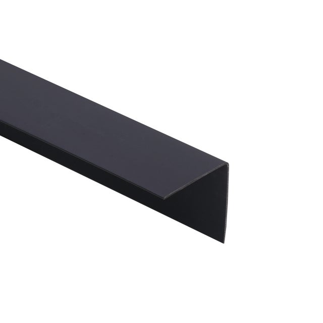 Cornière d'angle PVC 40x 40 mm x L.2,6 m gris anthracite 