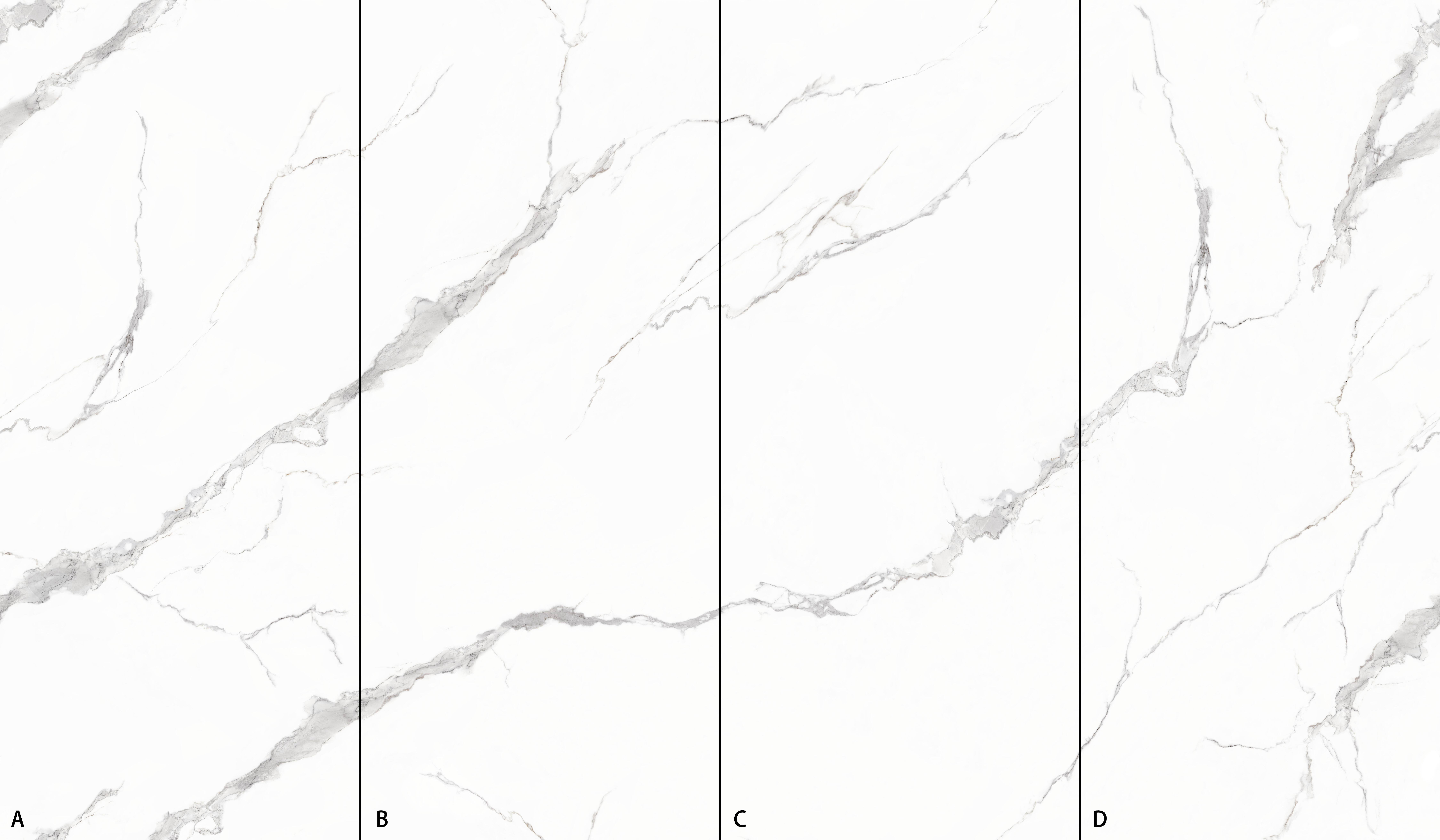 Revestimiento de pared decorativo de spc imperium blanco 260x60cm