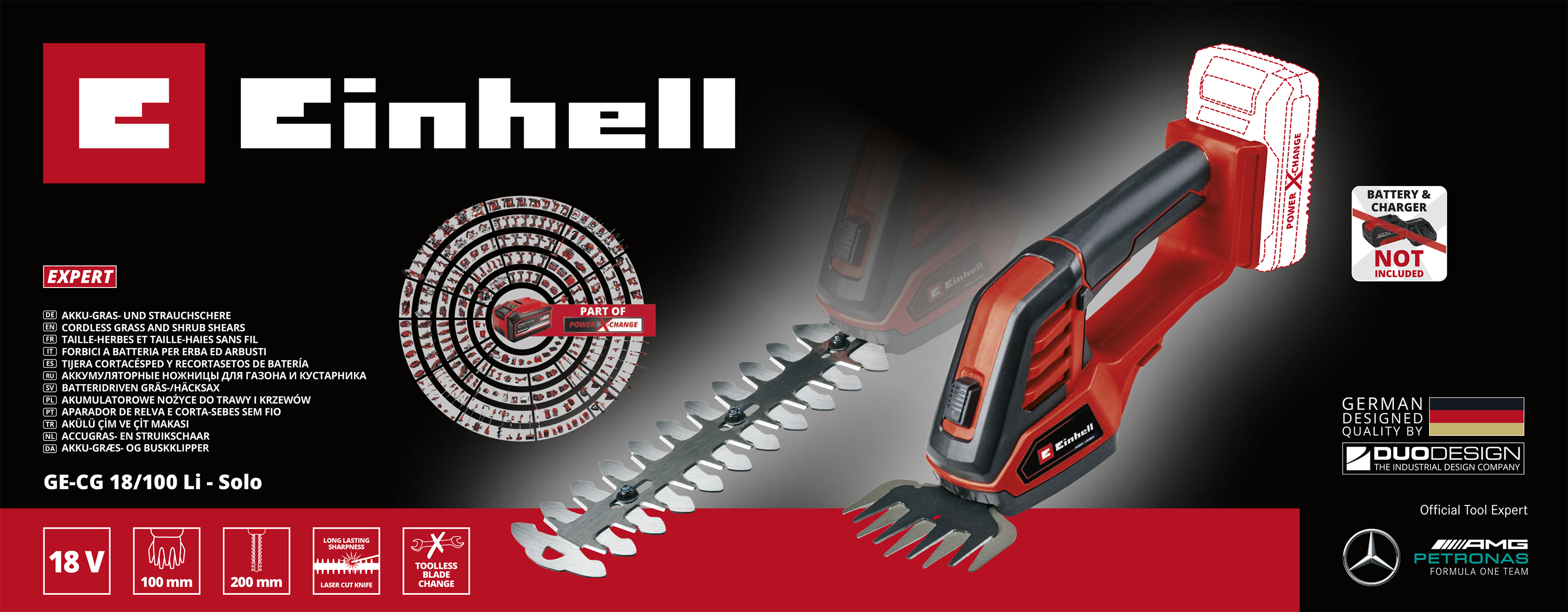 Nożyce do trawy akumulatorowe 18V Solo Power X-Change Einhell - 7