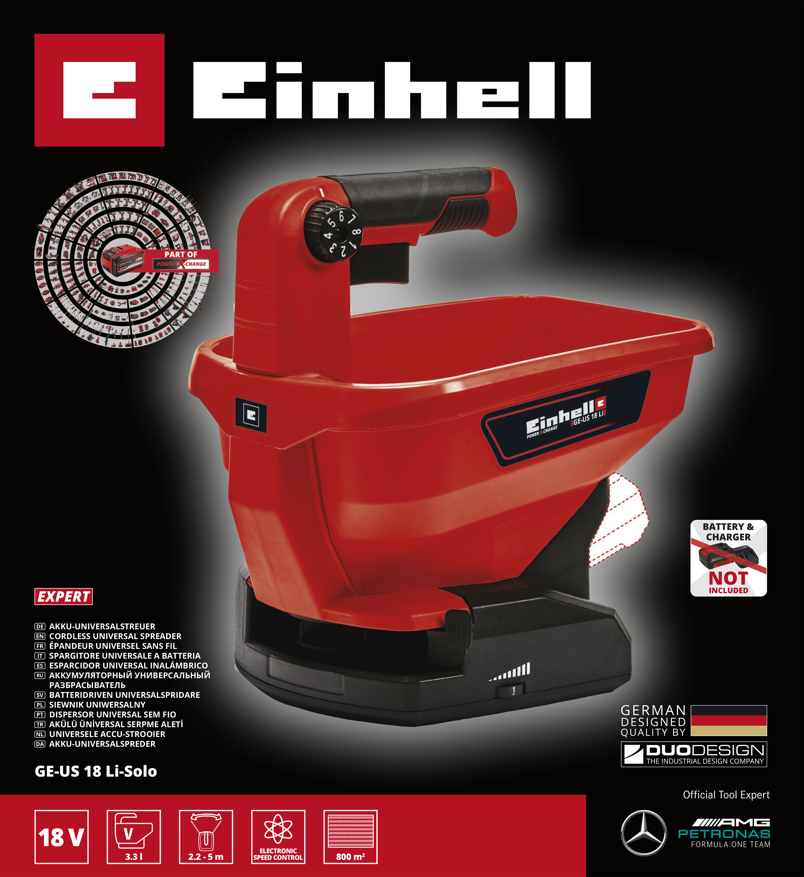 Spargitore manuale GE-US in polipropilene 3.3 l - 10