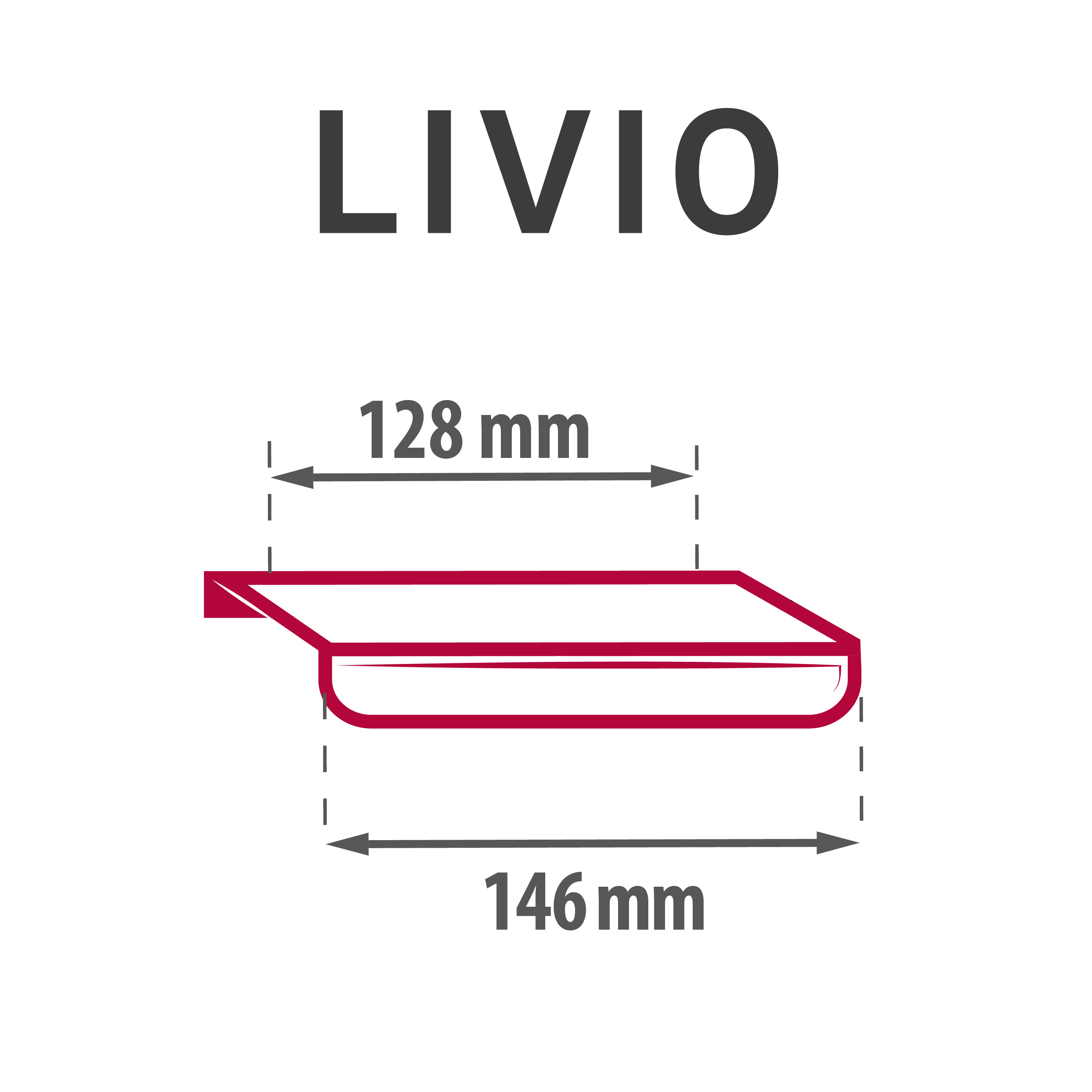 Puxador para móvel alumínio escovado níquel 128 mm Inspire  Livio - 5