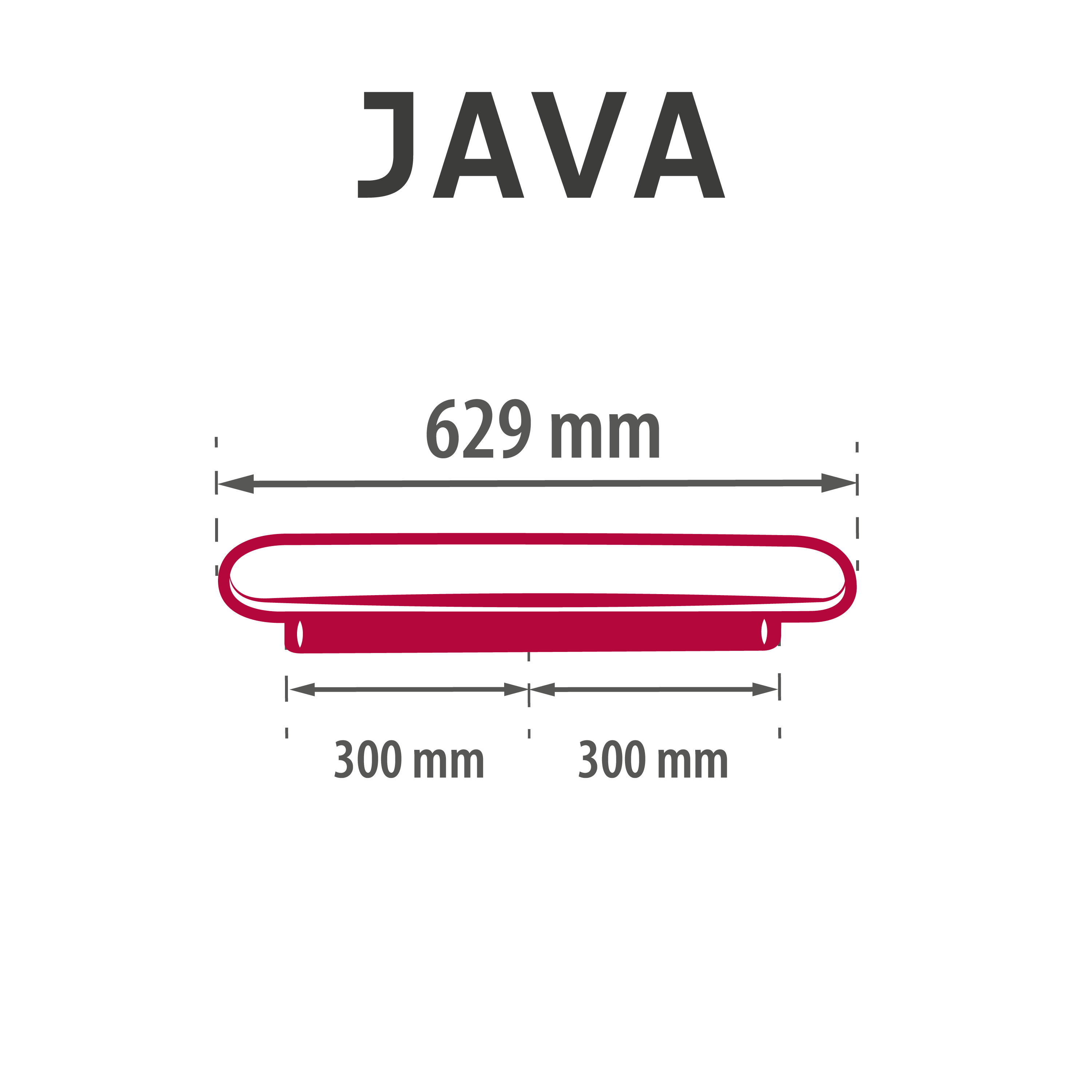 Uchwyt meblowy Java 600 mm czarny mat Inspire - 5