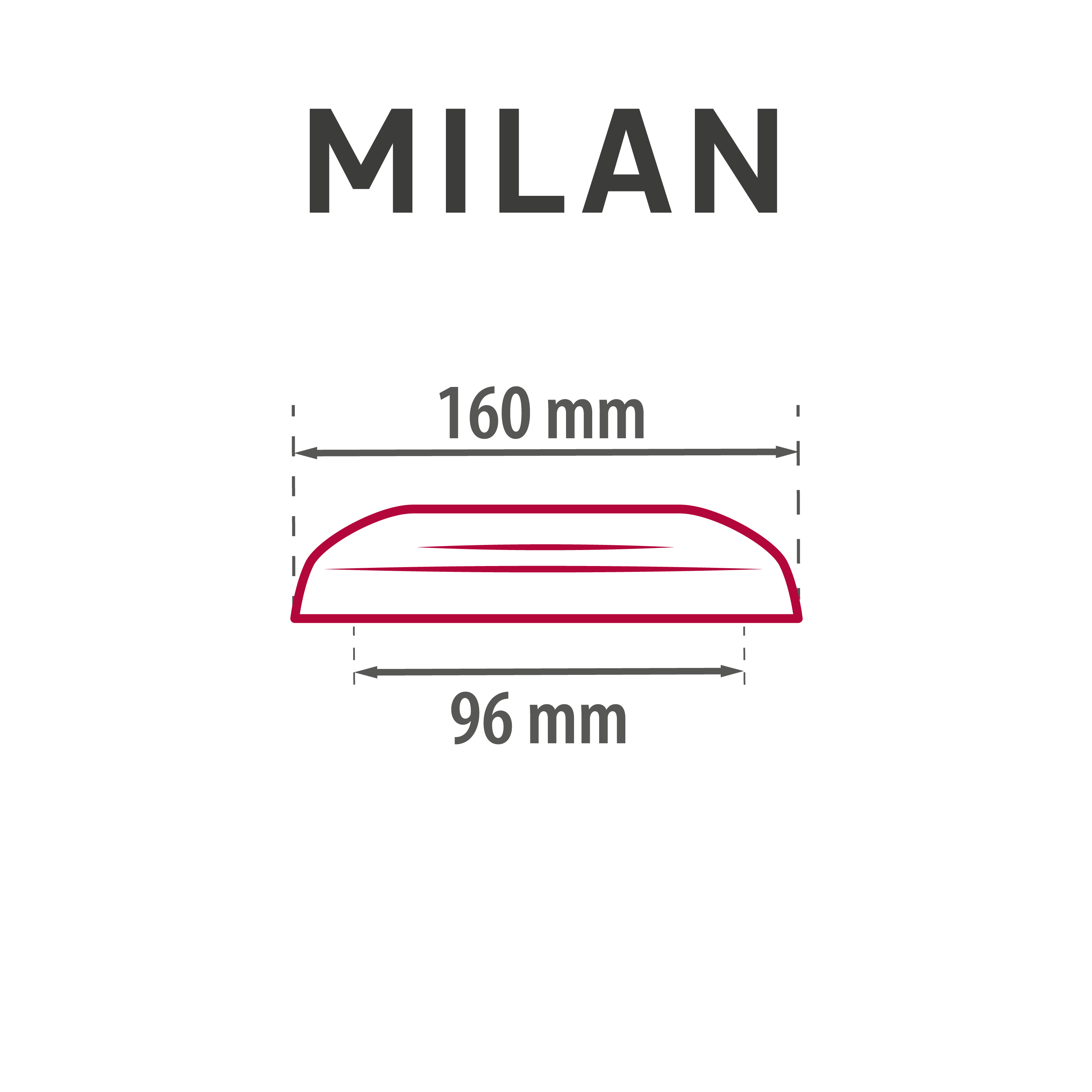 2 Puxadores para móvel alumínio efeito madeira clara 96 mm Inspire Milan - 4