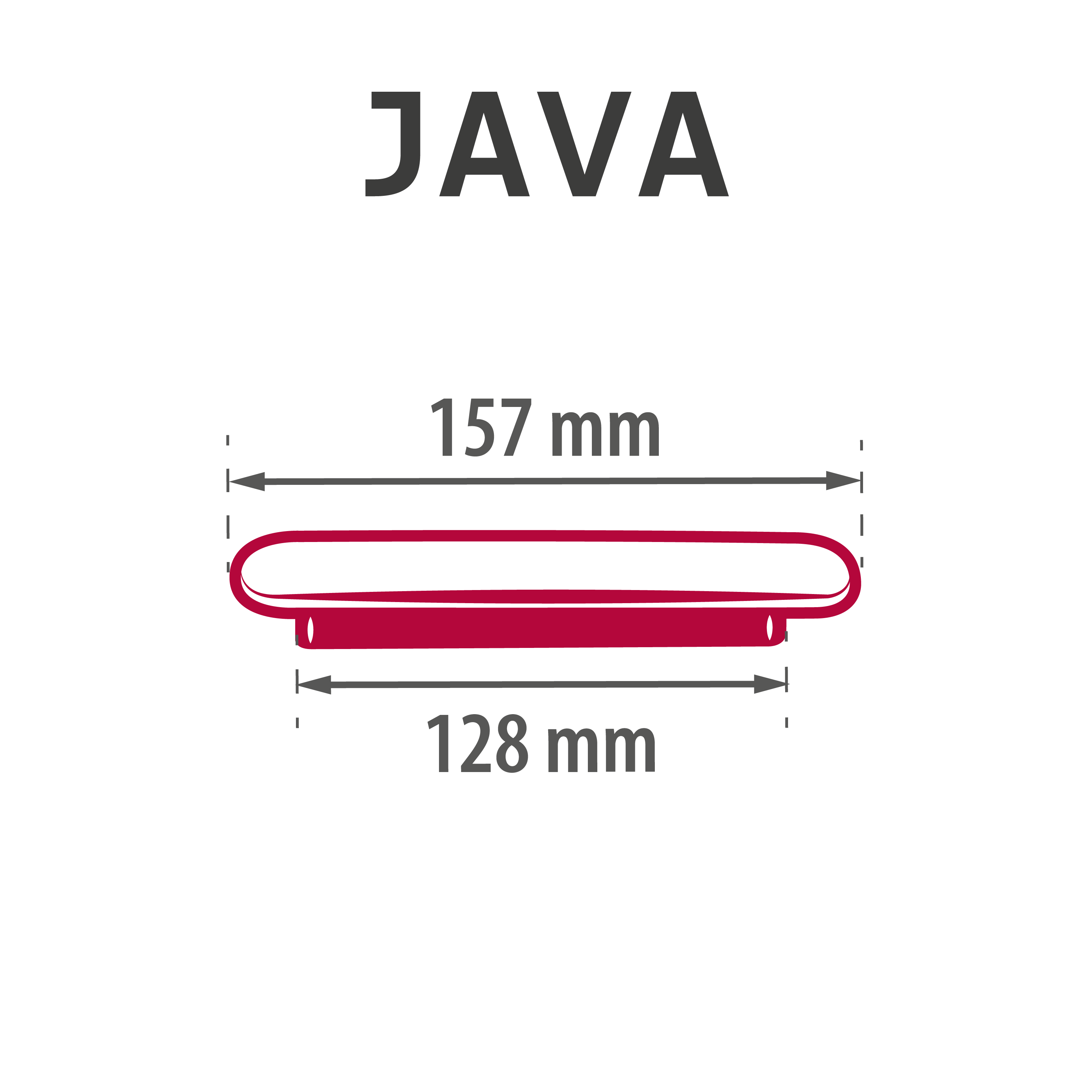 4 Puxadores para móvel alumínio preto mate 128 mm Inspire Java - 5