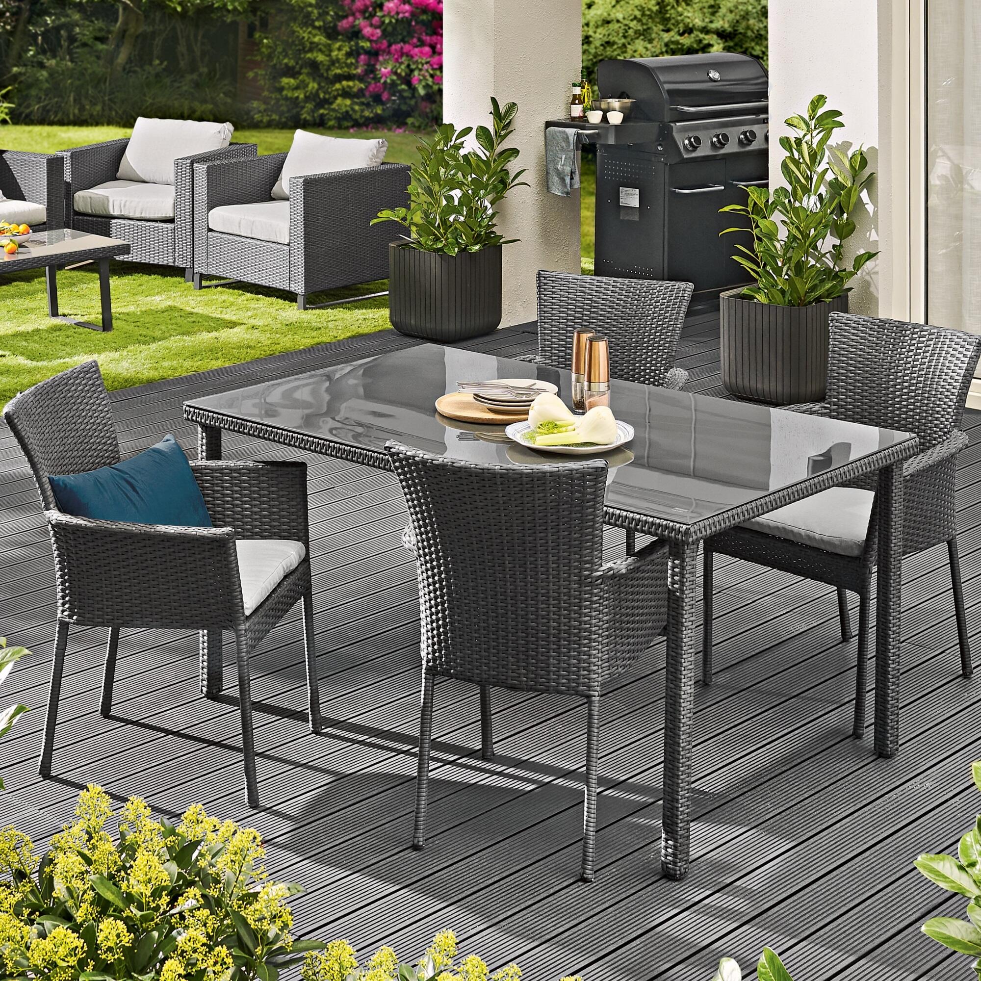 Krzesło ogrodowe Noa antracytowe Naterial - 0