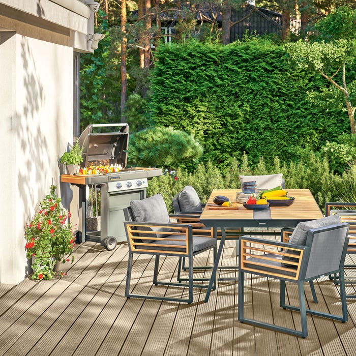 Fotel ogrodowy Ionis szary Naterial